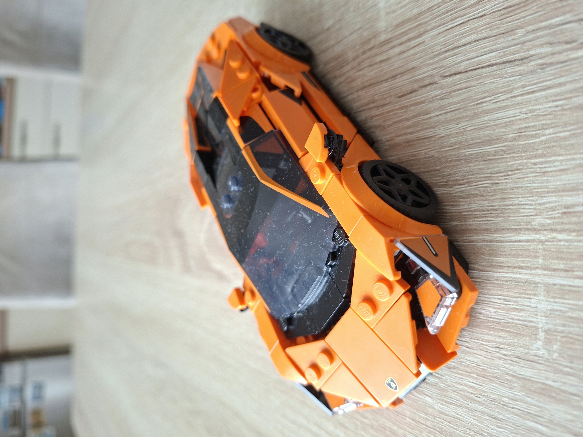LEGO Technic Lamborghini and Porsche models photographed in Baden-Baden