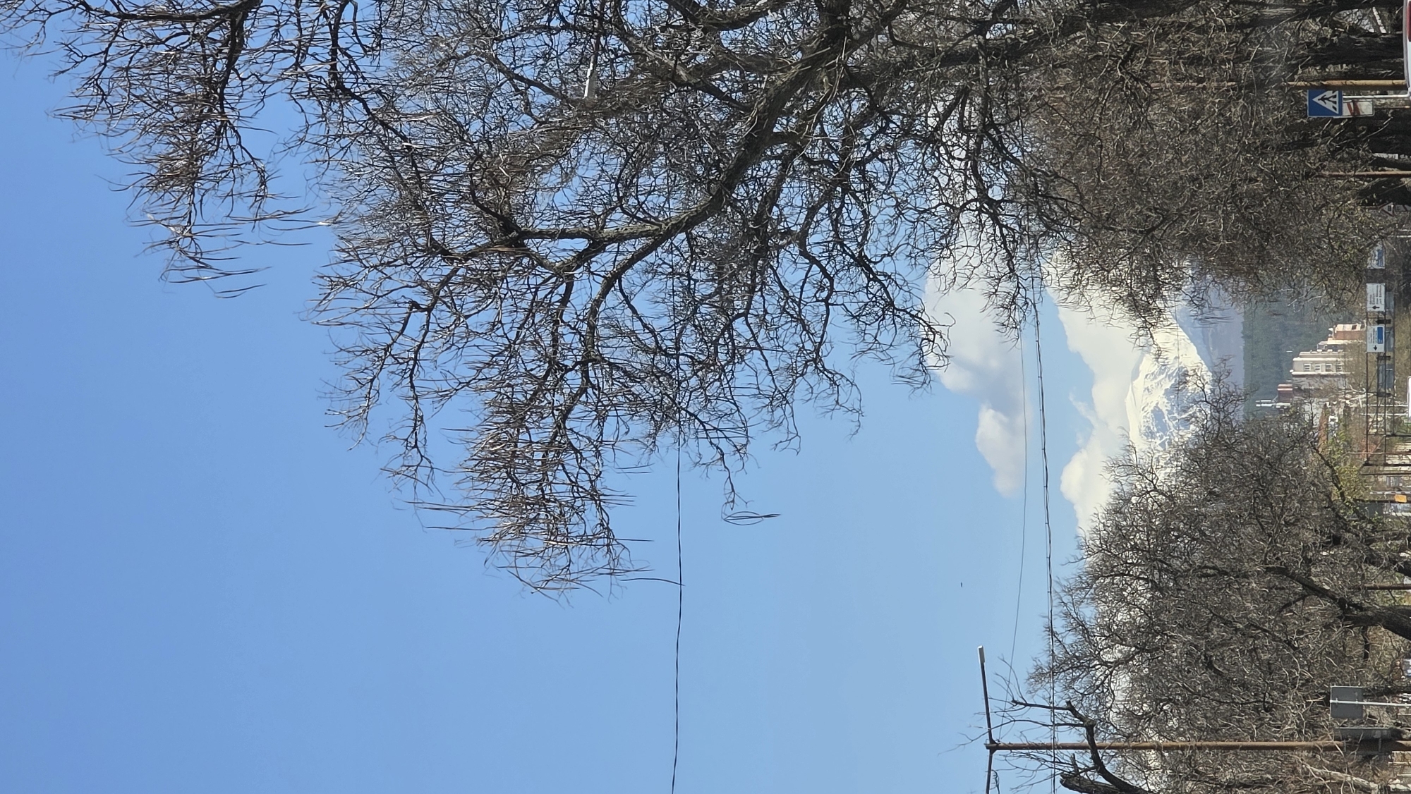 Spring morning street scenes documented in Blagoevgrad, Bulgaria