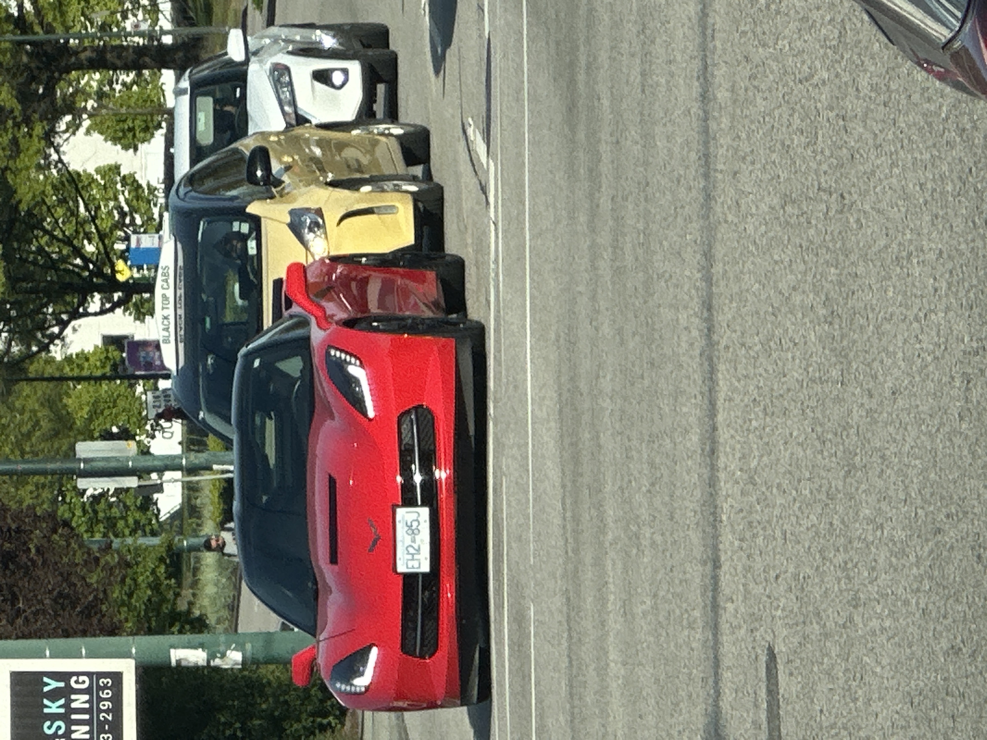 Red sports car spotted parked on Vancouver street