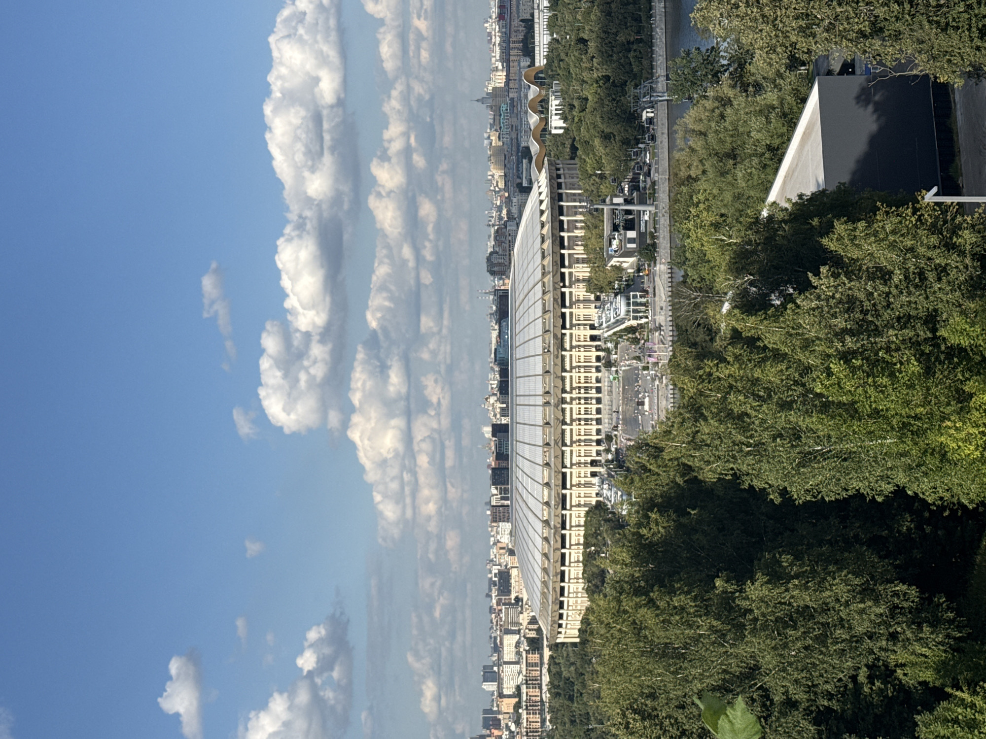 Aerial daytime view of Moscow's Luzhniki Stadium