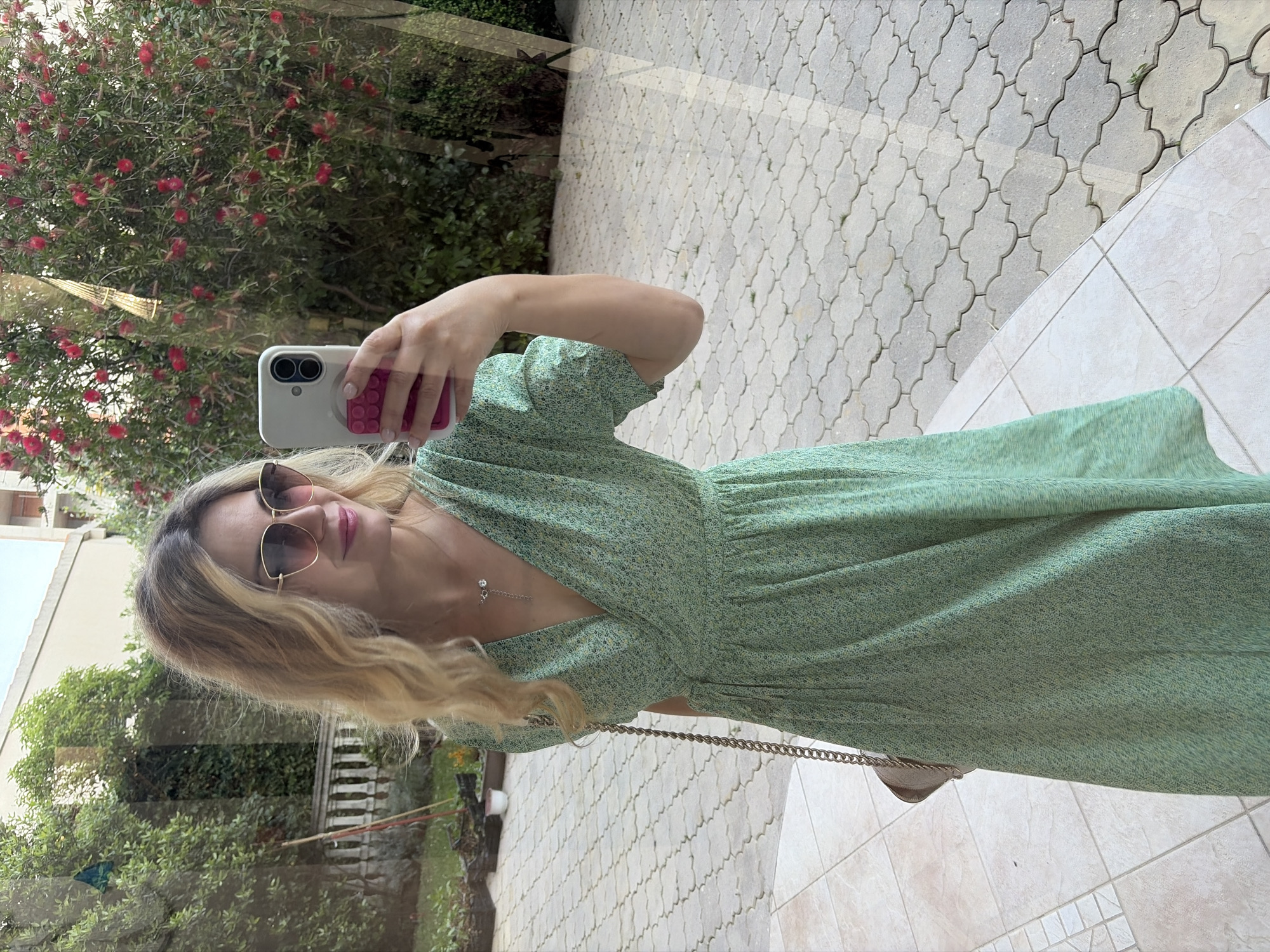 Woman's morning beauty routine documented in Budva, Montenegro