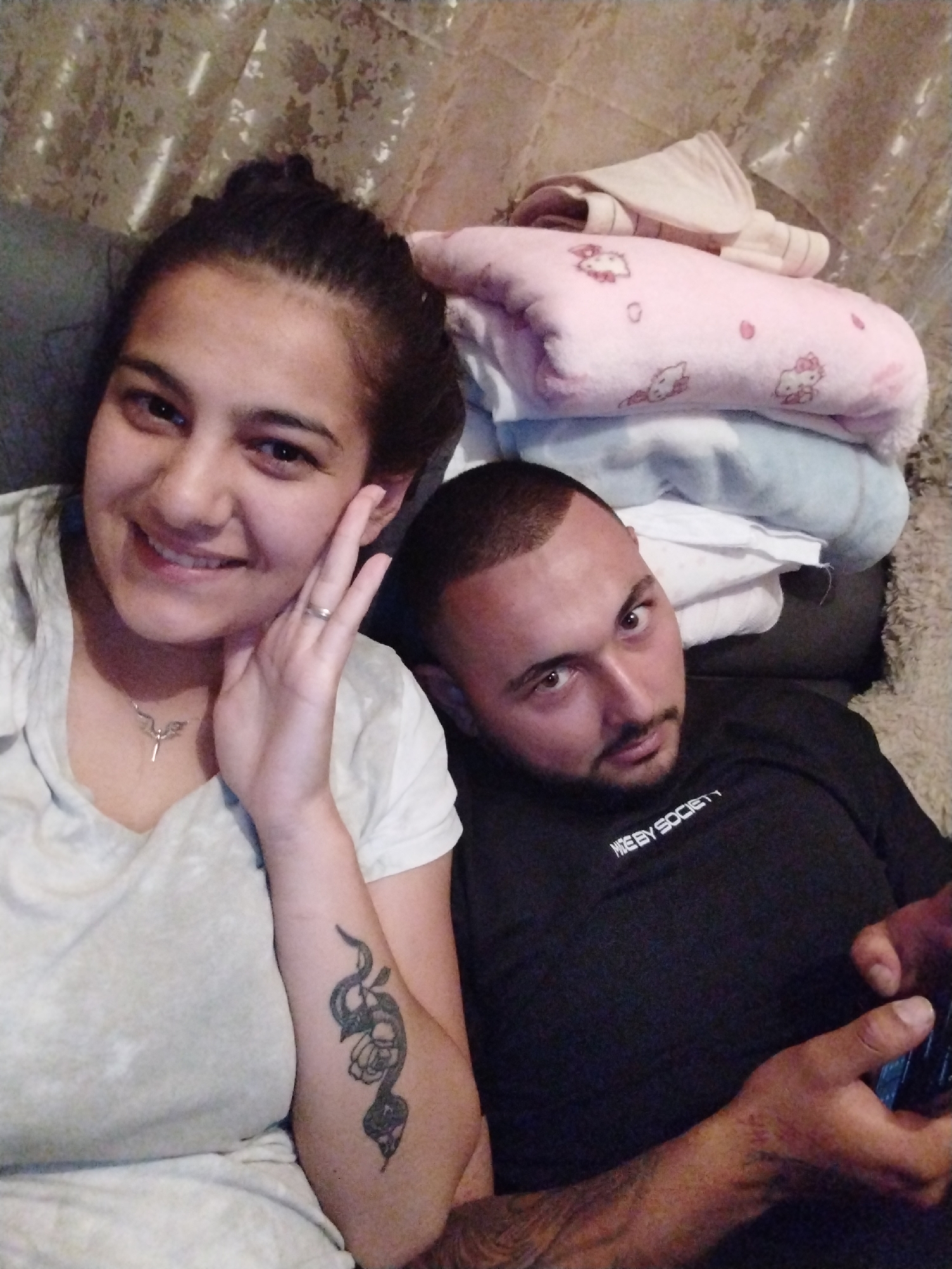 Couple's quiet evening documented in four domestic moments