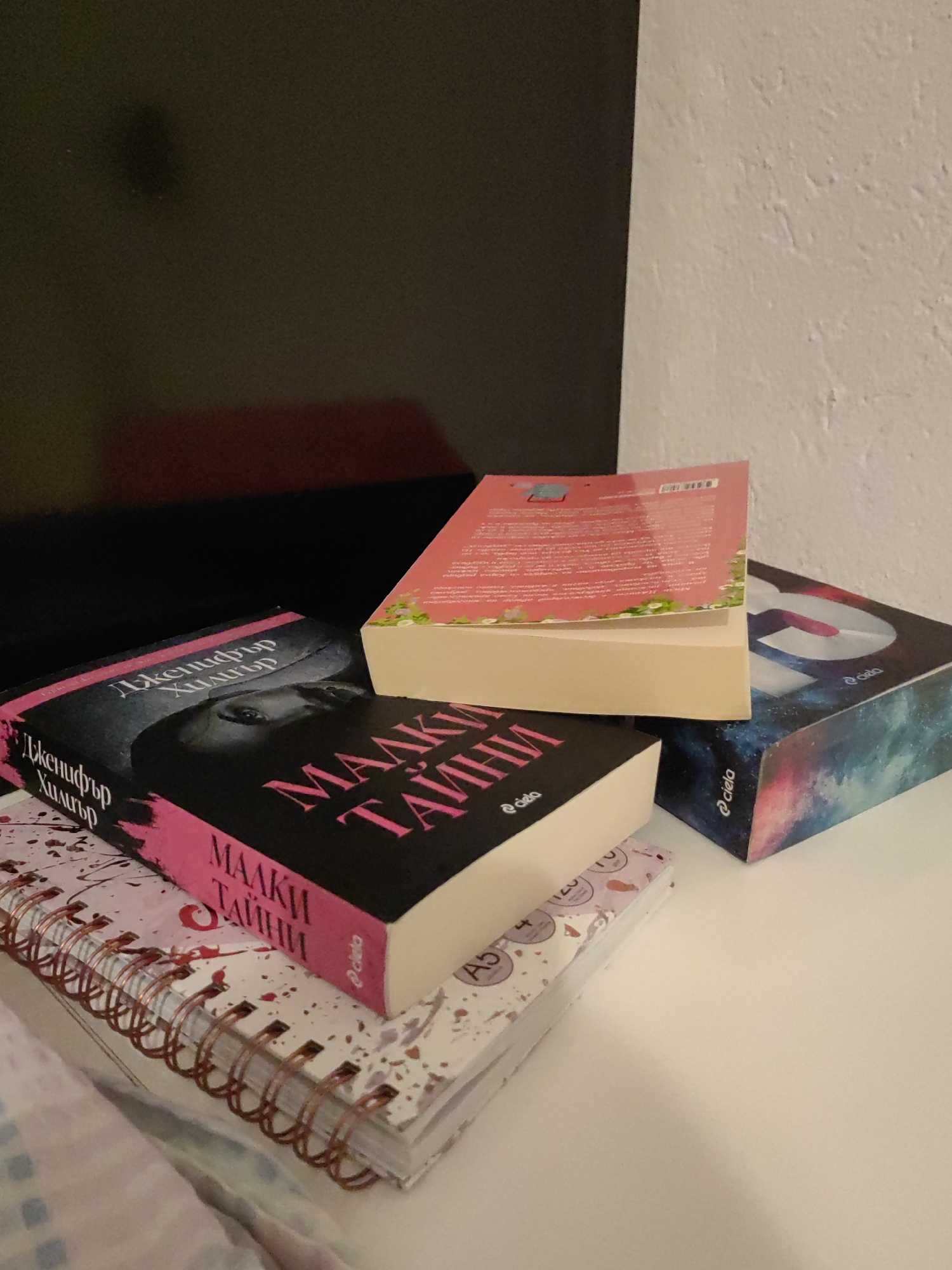 An evening of reading and book photos in rural Bulgaria