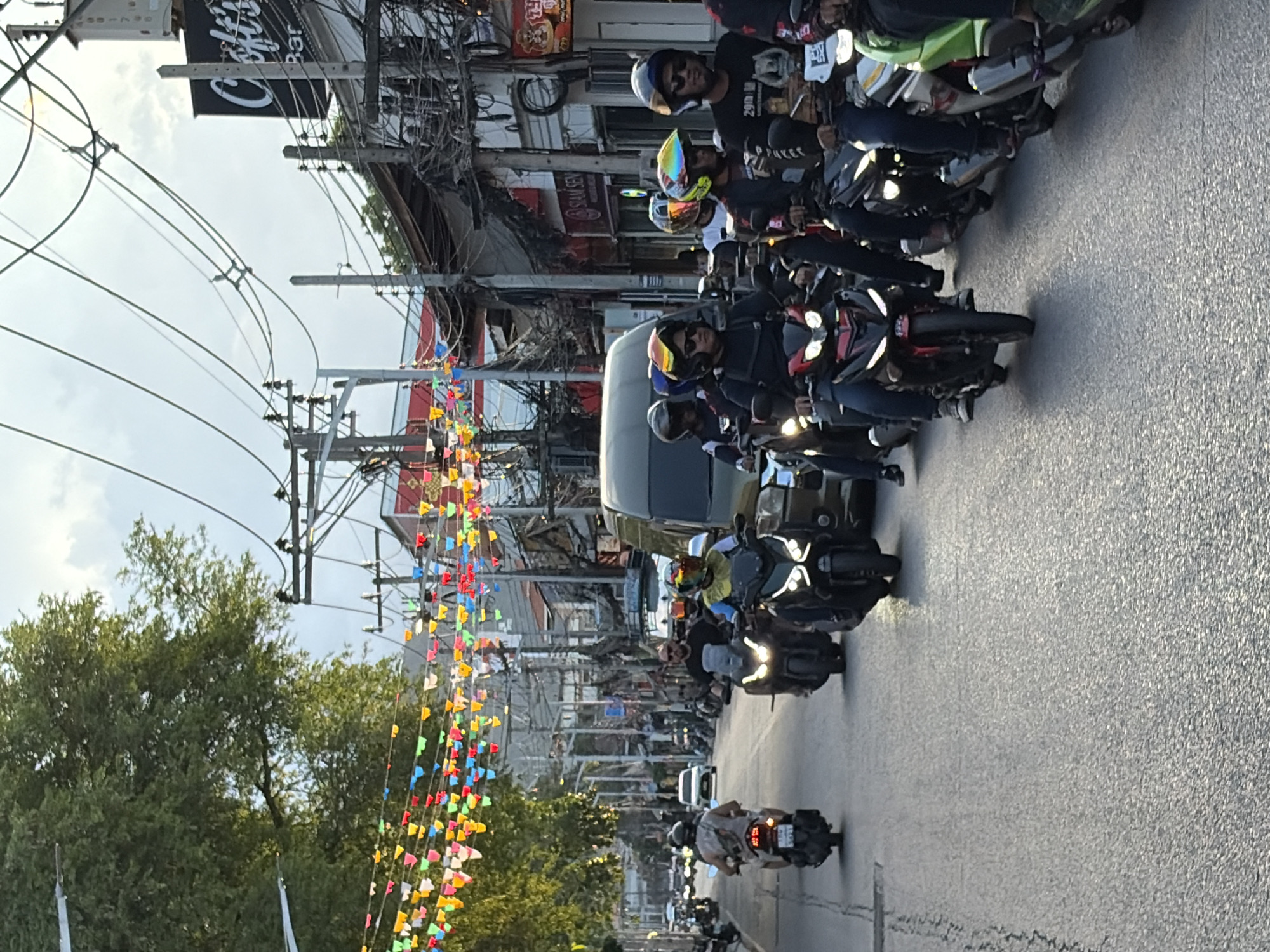 Street life along Koh Samui's northeast coast