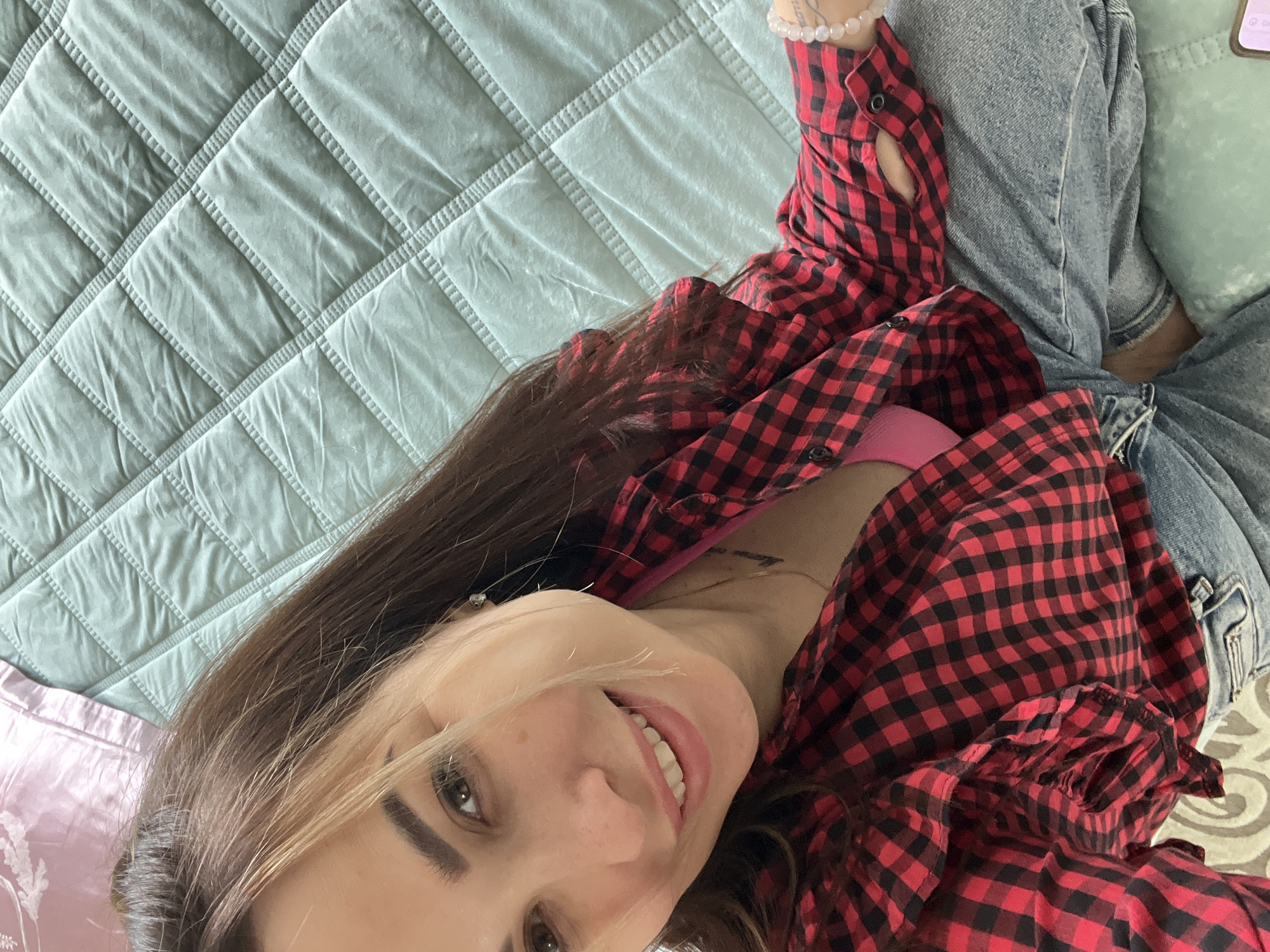 Woman takes series of indoor selfies during early morning hours