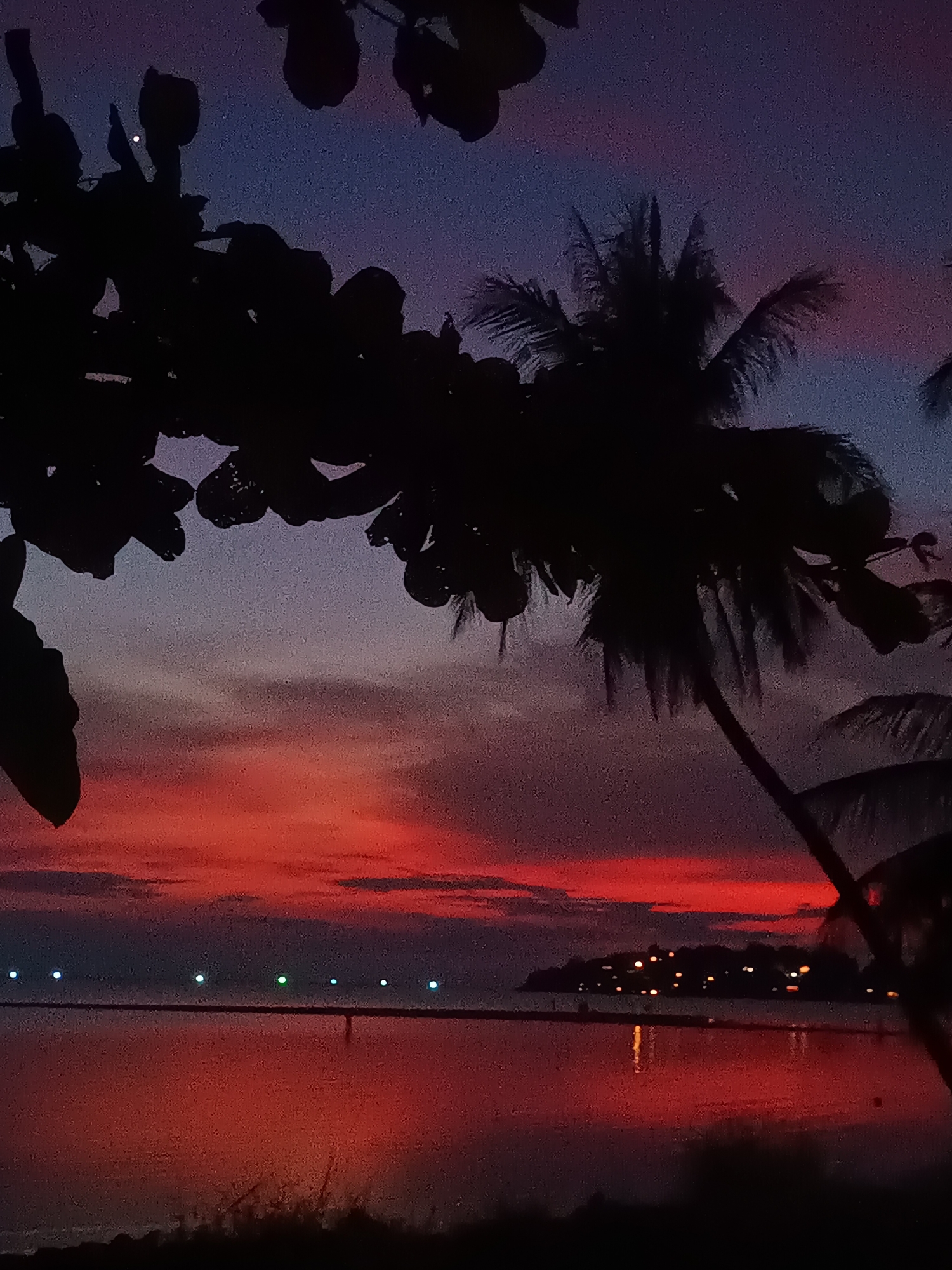 Sunset moment captured in Baan Sri Thanu, Thailand