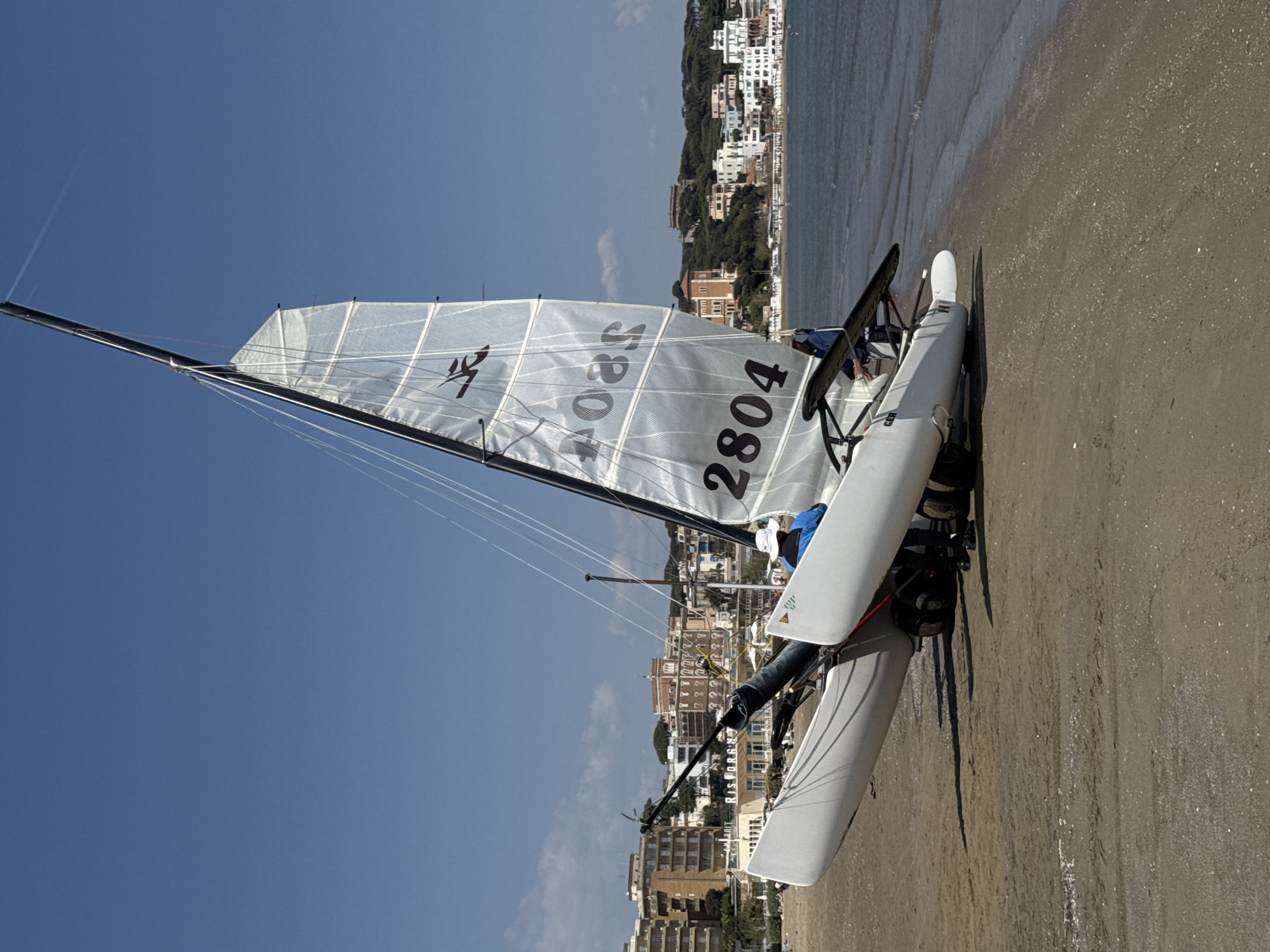 Spring afternoon beach activities captured across Anzio coastline