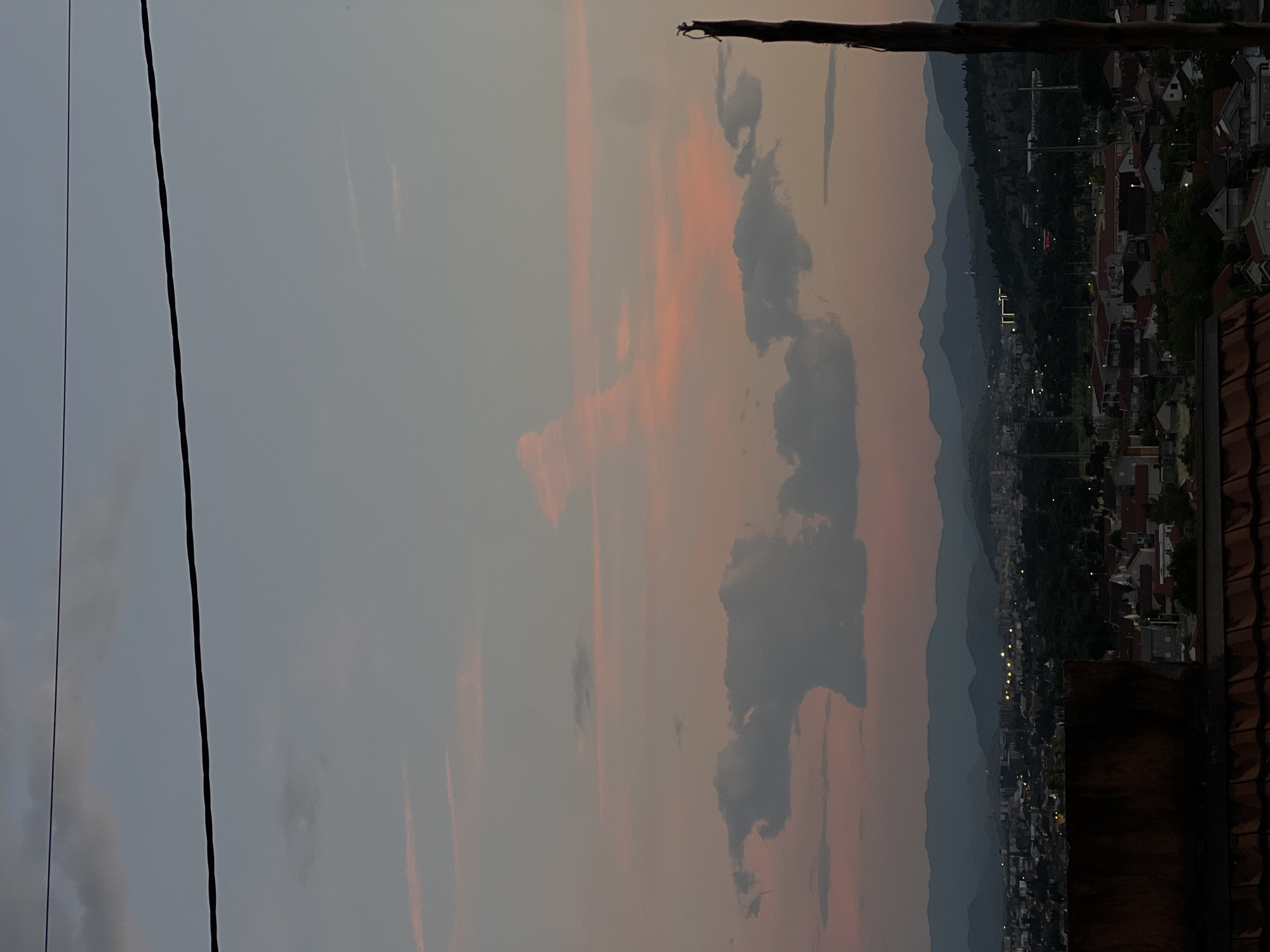 Sunset evening moments captured across Podgorica neighborhoods
