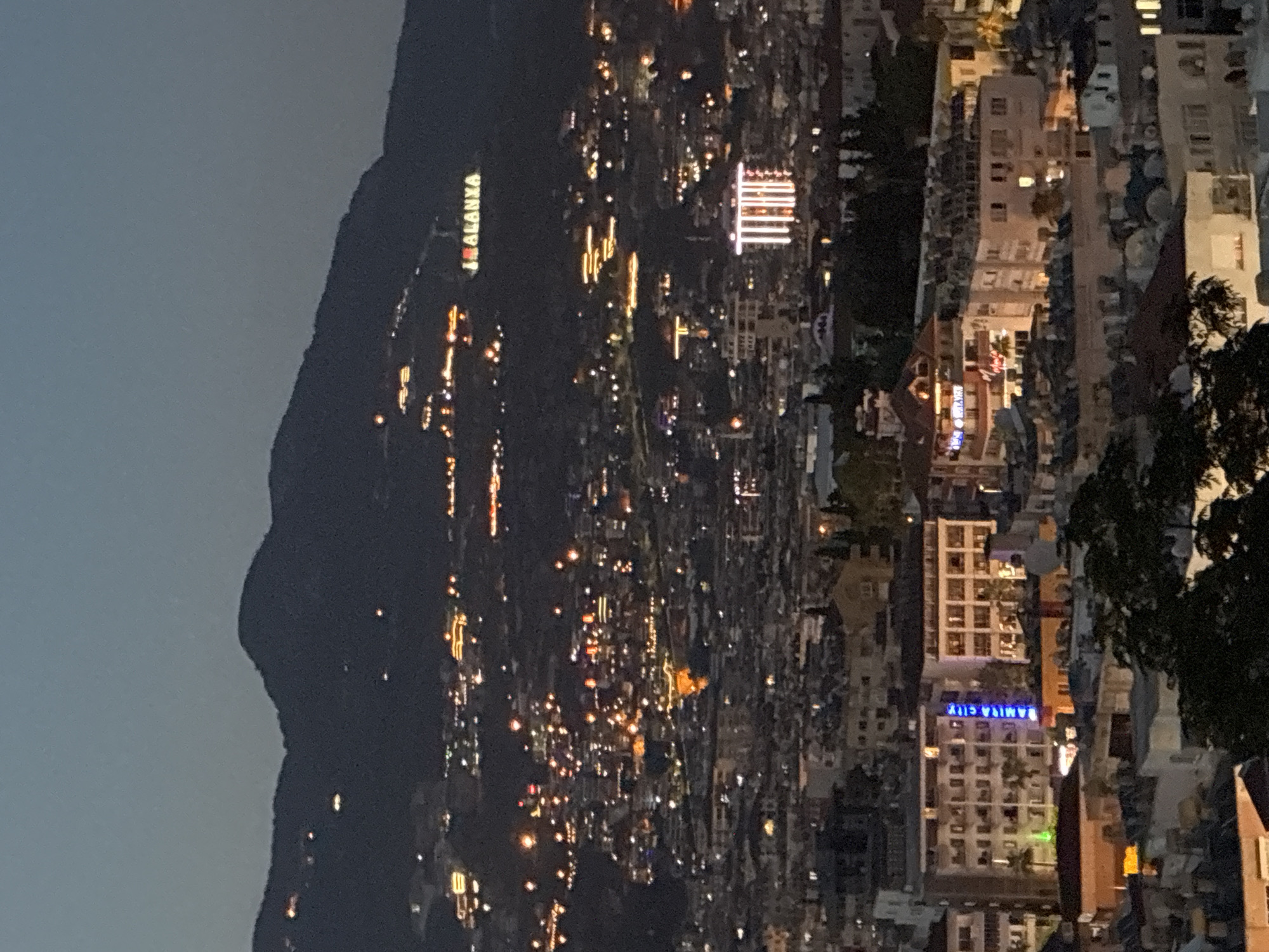 Alanya glows at night beneath its iconic mountain