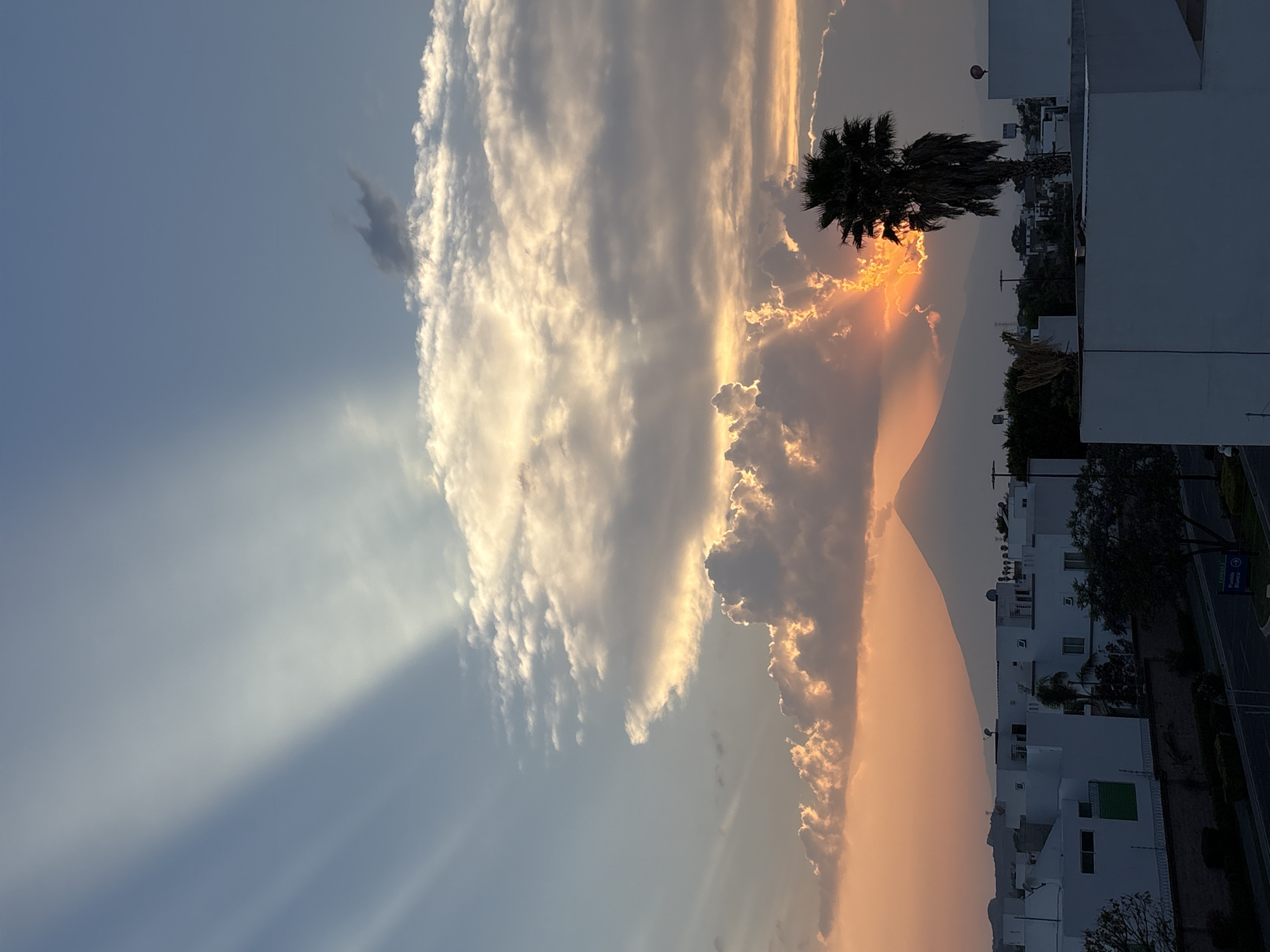 Dramatic sunset captured over San Bernardino Tlaxcalancingo, Mexico