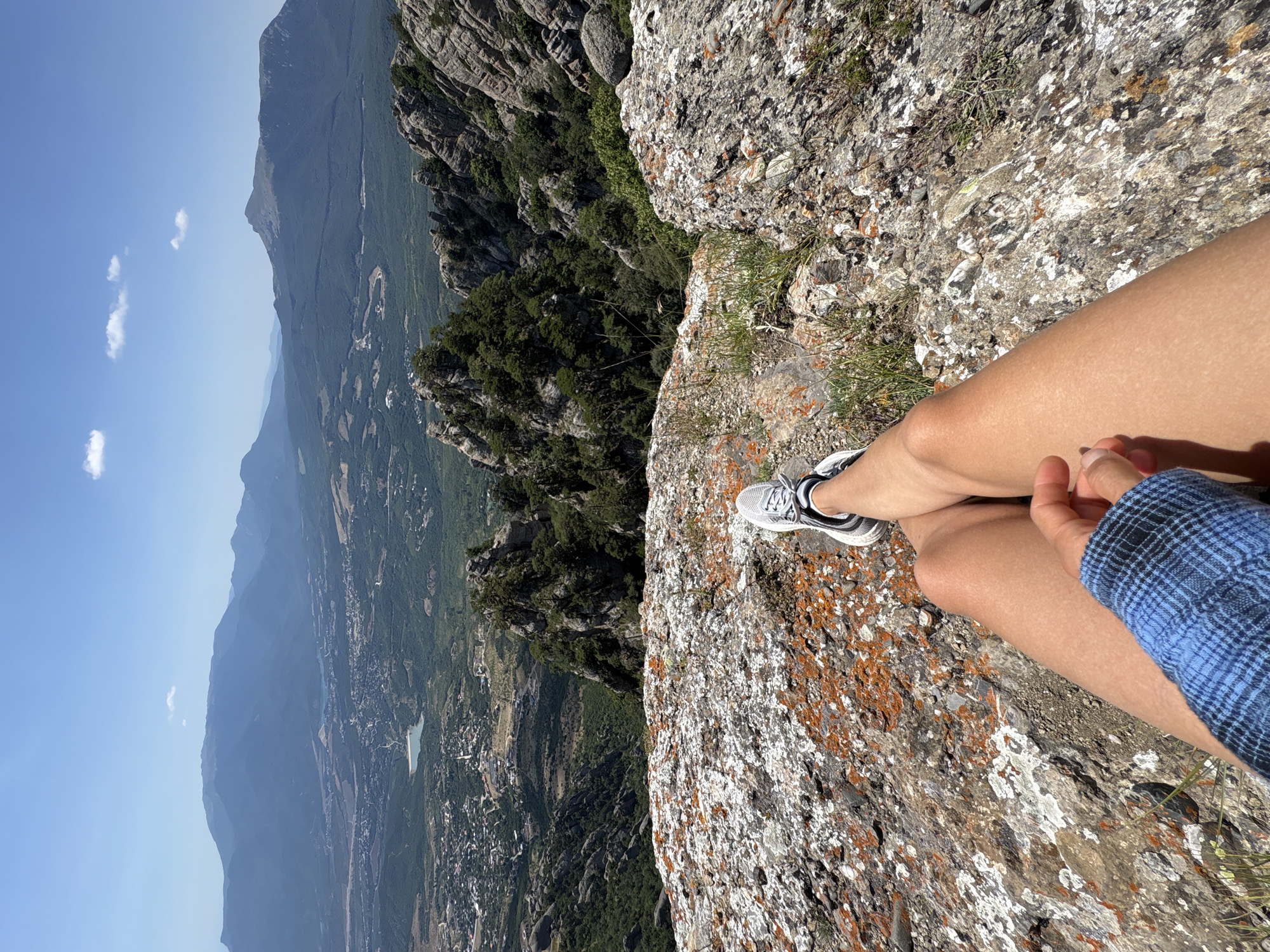Perched on a cliff edge above Luchistoe's mountain landscape