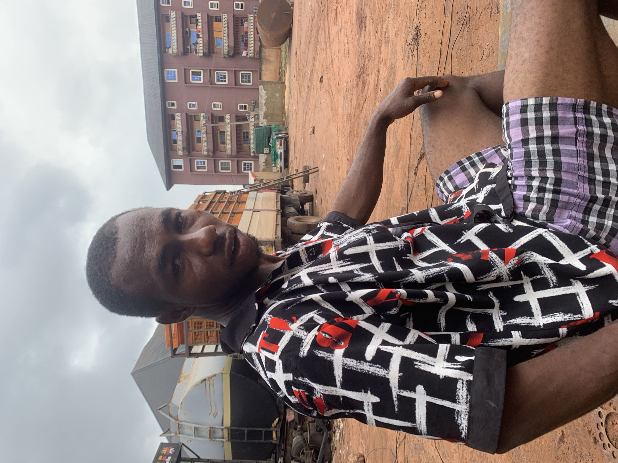 Hanging at an industrial yard in Nkpor, Nigeria