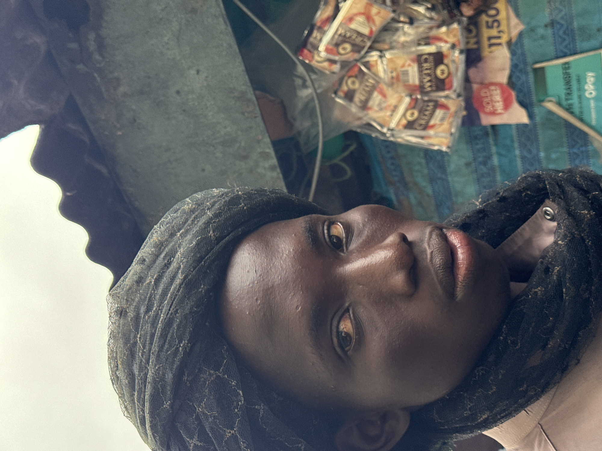 Street vendors conduct business in Lekki commercial district