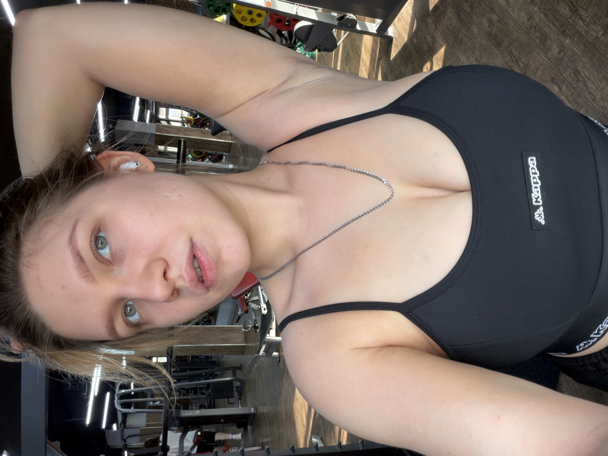 Gym selfies and construction work overlap in Khimki