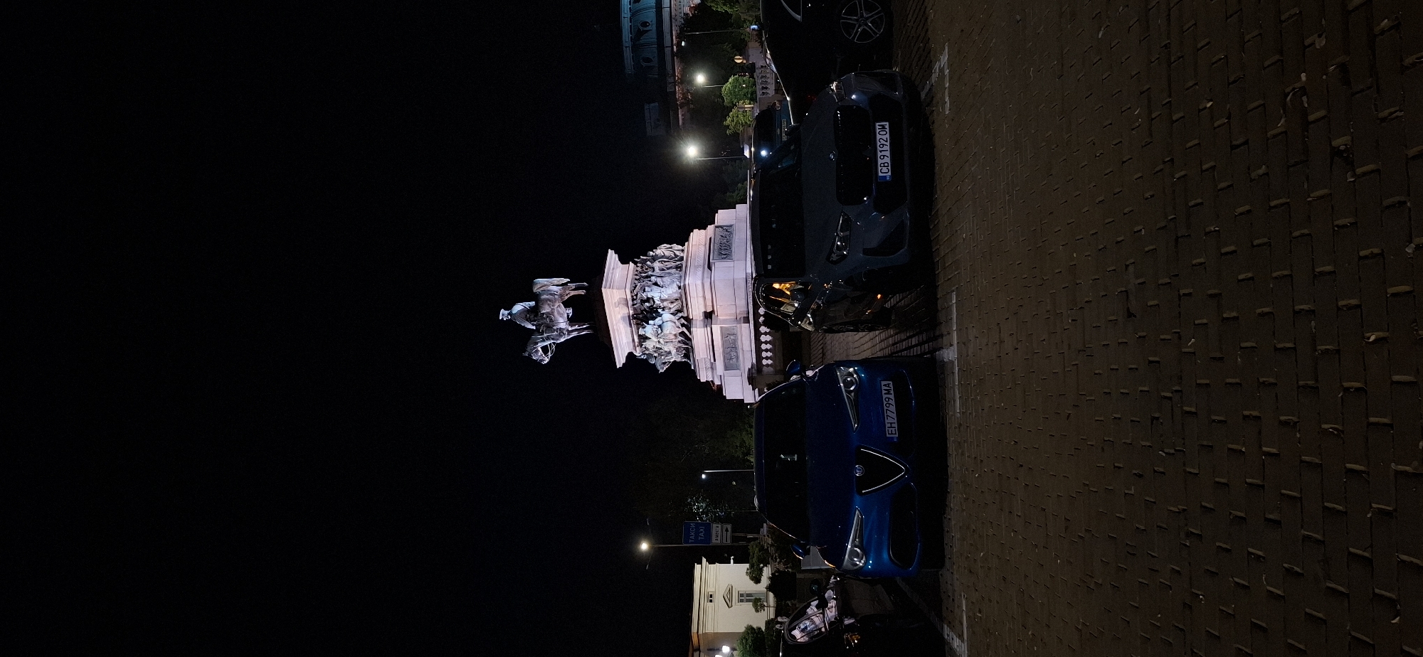Night tour of Sofia's historic center around the Tsar Liberator monument