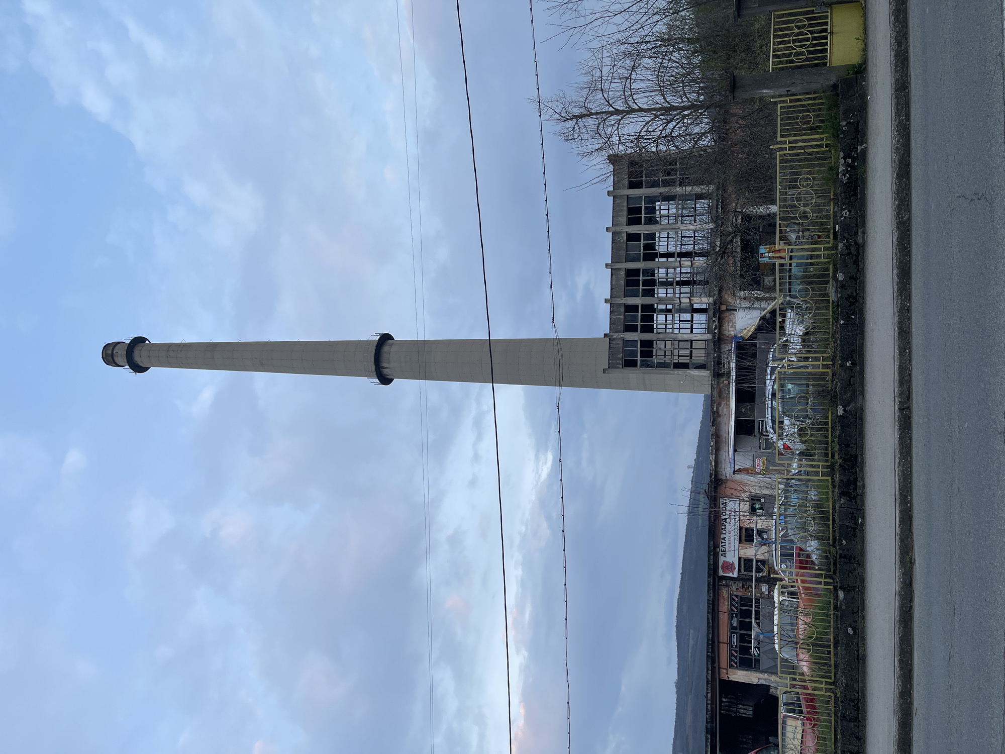 Industrial chimney documented in Dryanovo, Bulgaria