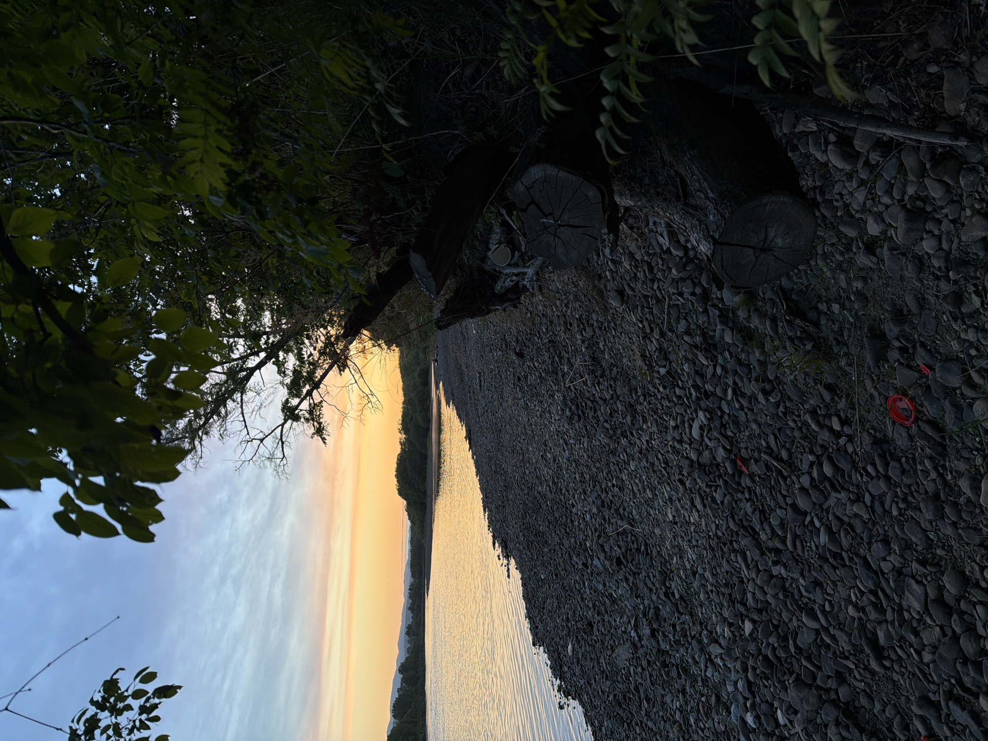 Sunset viewing draws witnesses along Bira River in Birobidzhan