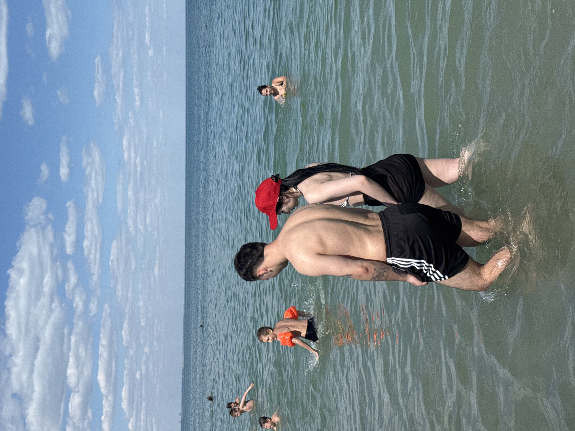 Summer day on Odesa's Black Sea rocky shore