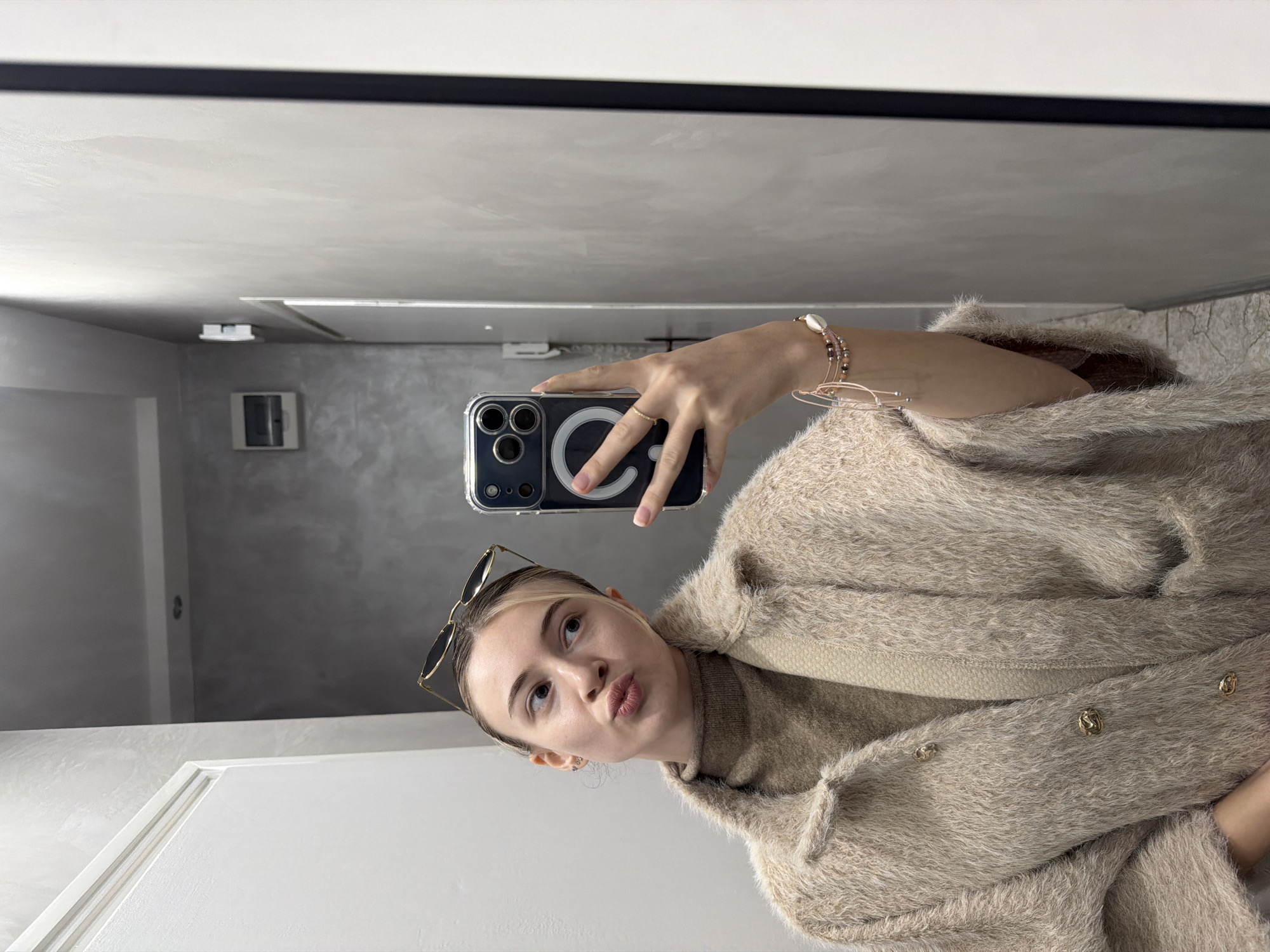 Woman Takes Bathroom Selfies in Plovdiv, Bulgaria