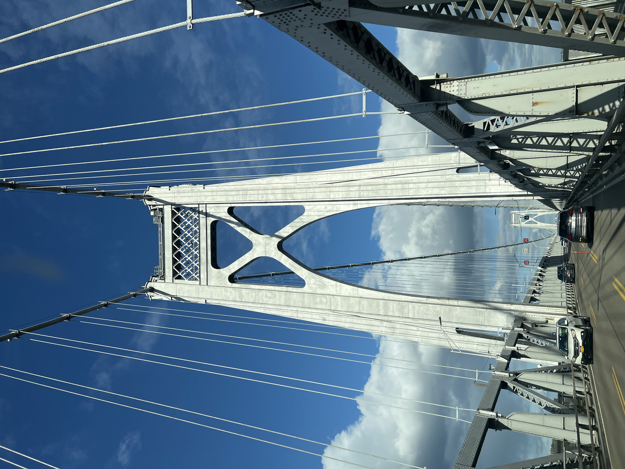 Vehicle crosses suspension bridge in Poughkeepsie area