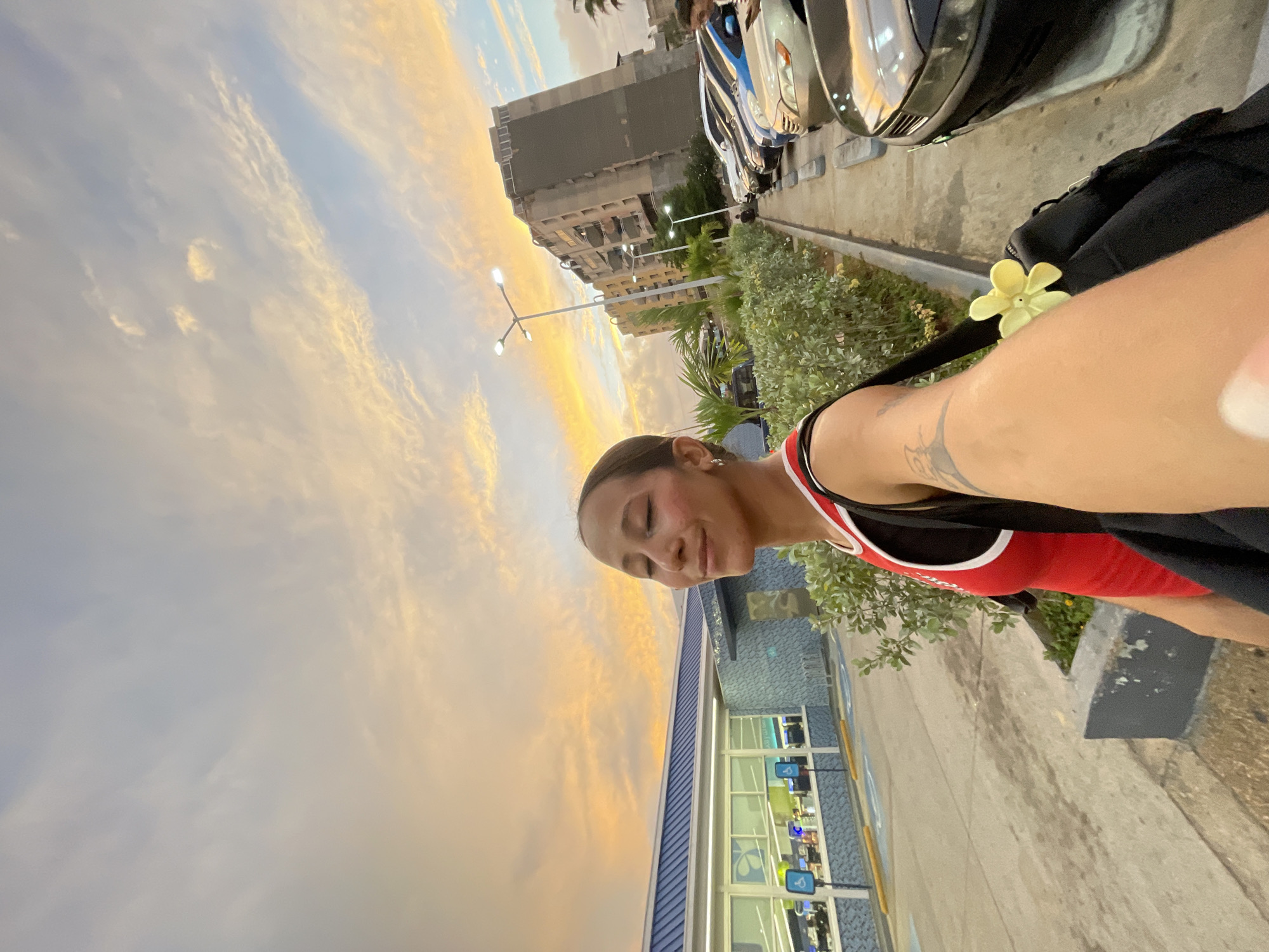 Dusk selfie moment in Pampatar, Venezuela