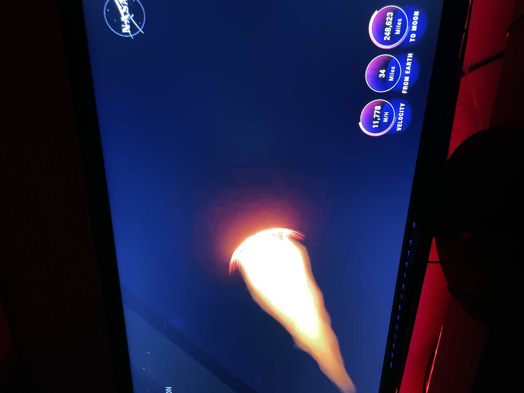 NASA mission data screen observed in Bulgarian town