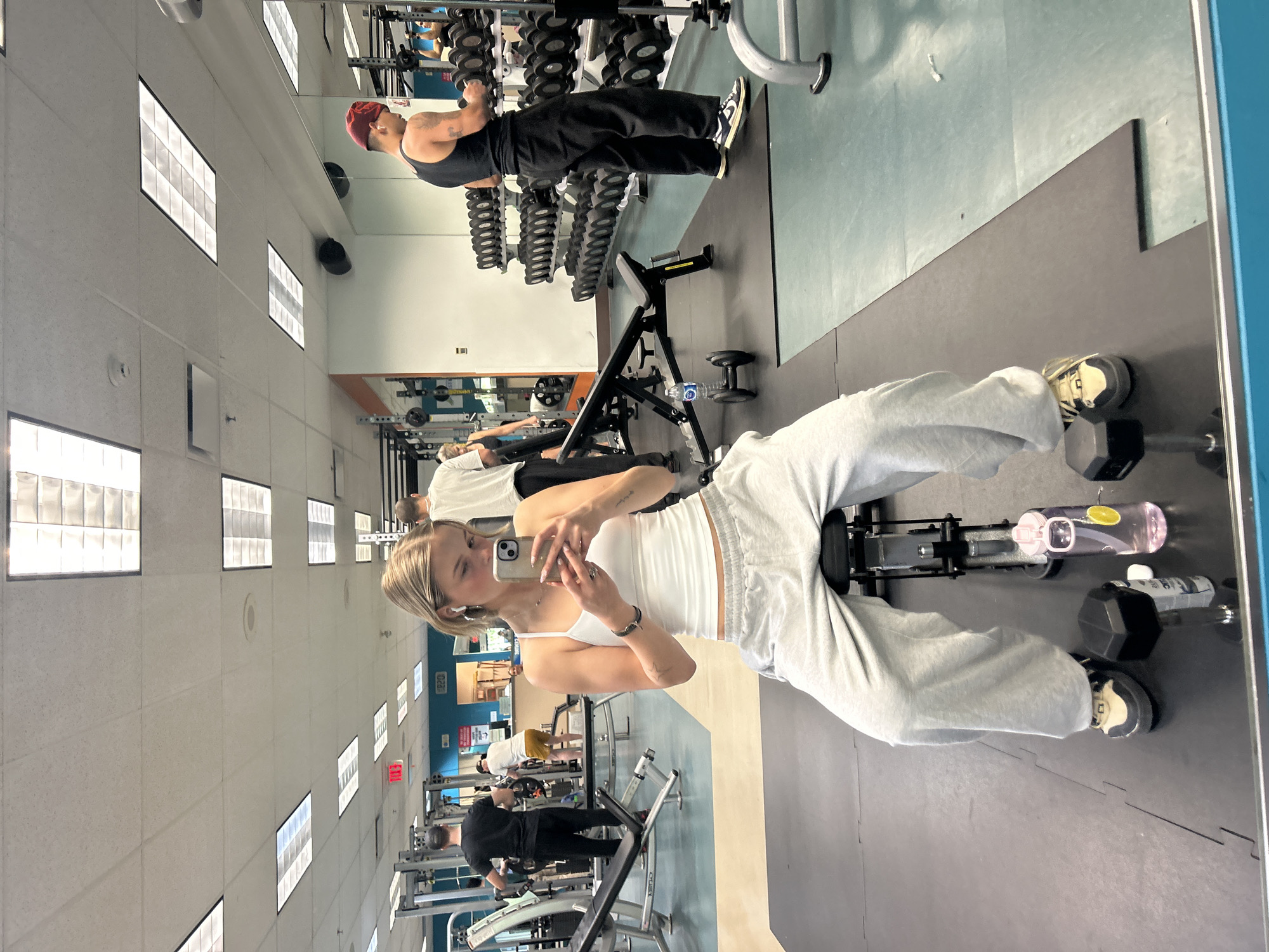 Woman spotted exercising at Whistler gym facility