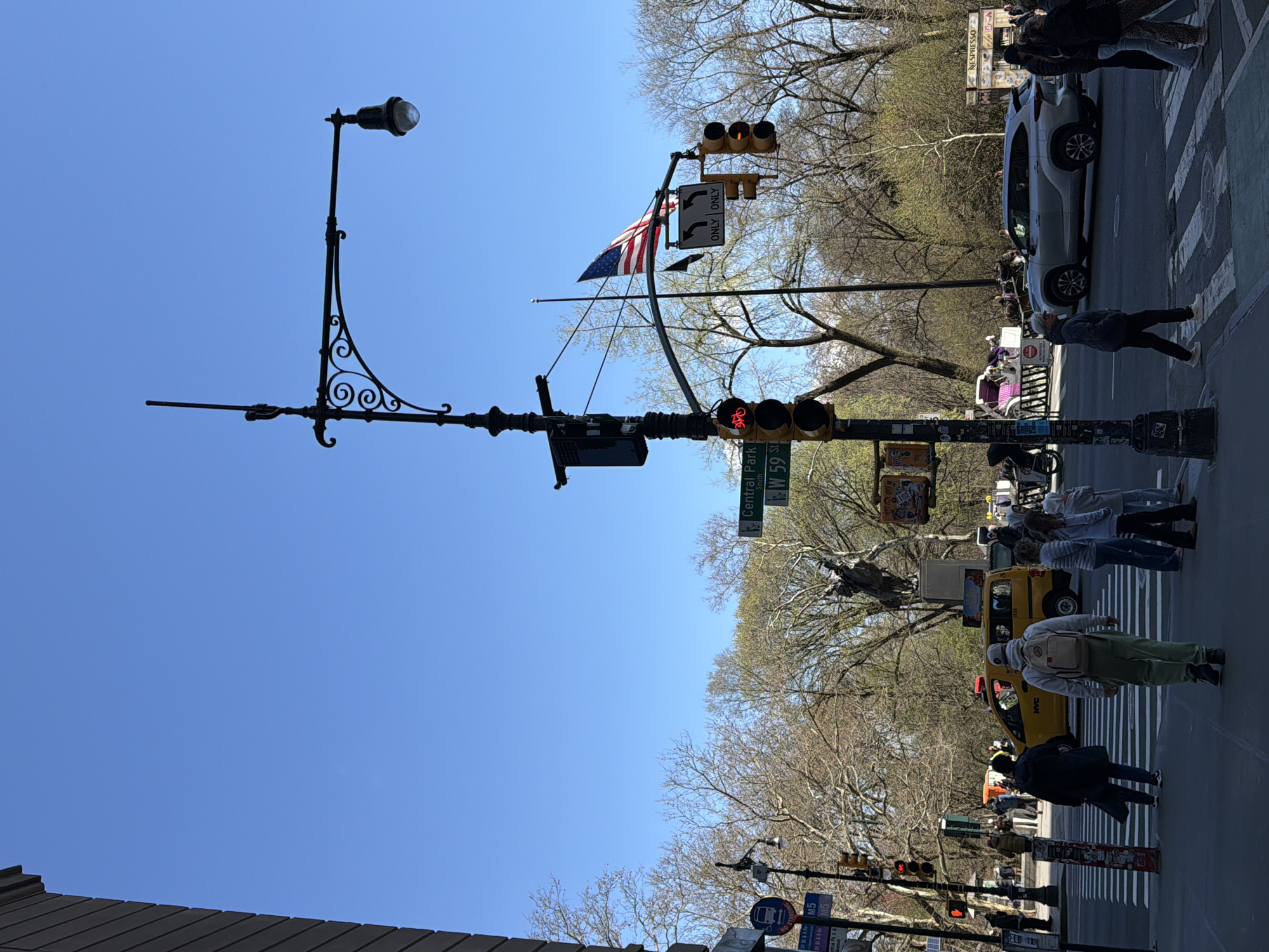 Street scenes documented near Central Park South Monday afternoon