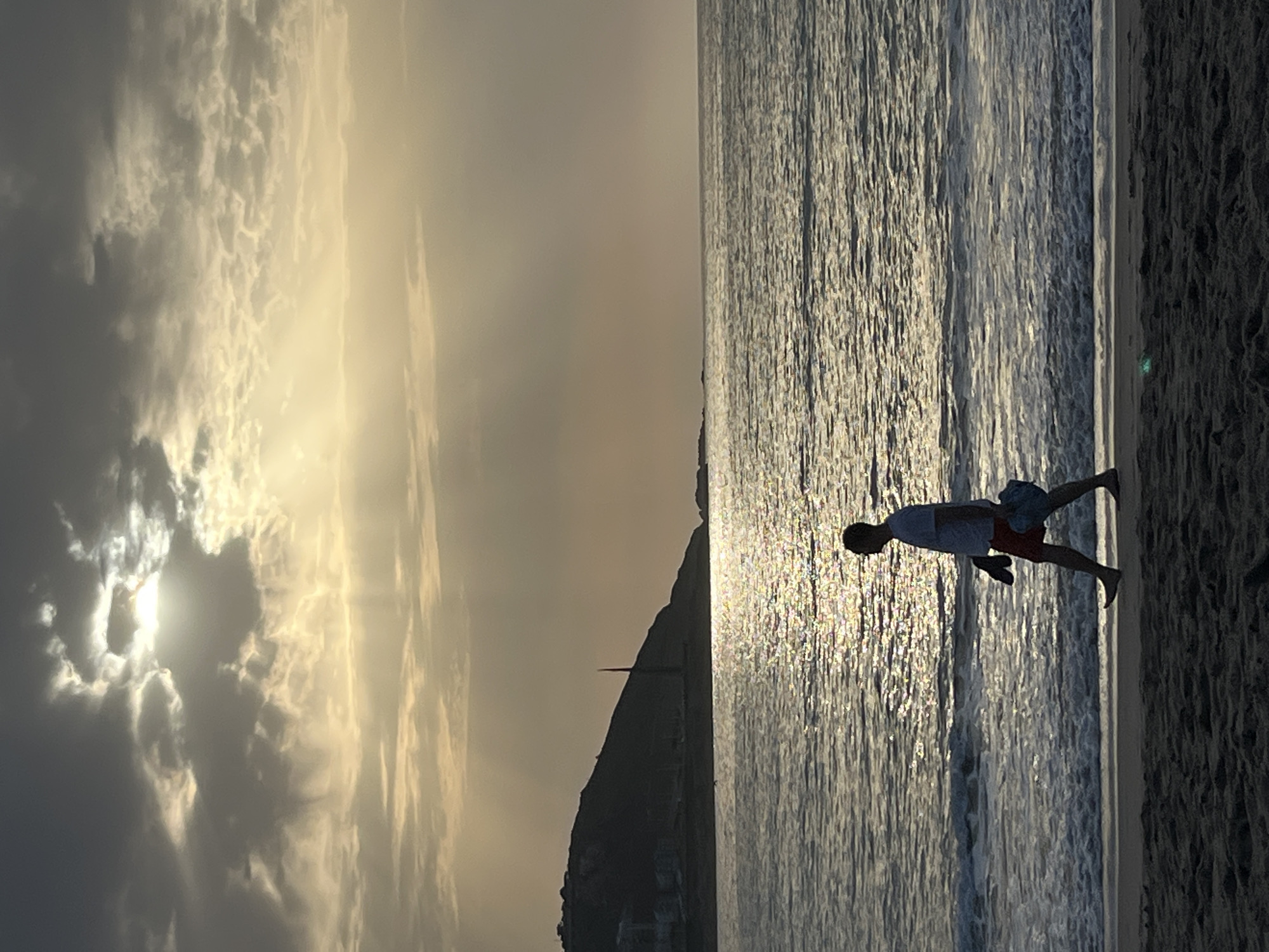 Evening sunset scenes captured across A Coruña beaches and streets