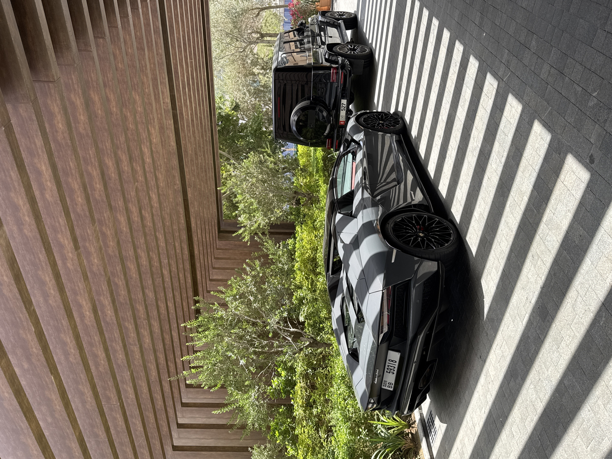 Luxury Lamborghini spotted parked in Dubai morning scene