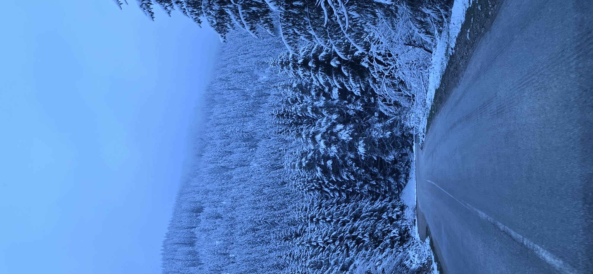 Winter mountain landscape documented in Stoikite, Bulgaria