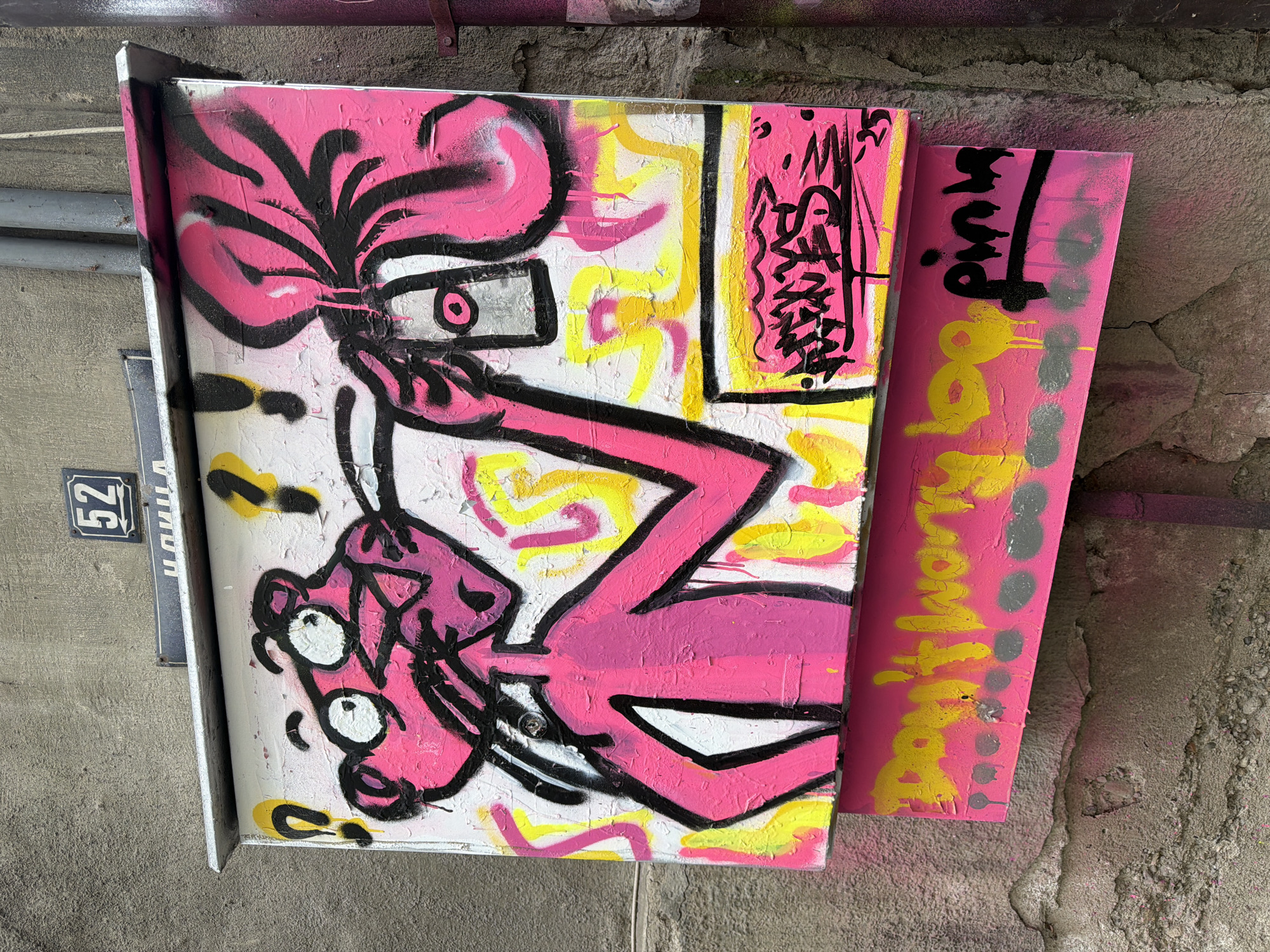 Street art and architectural displays documented in Sofia