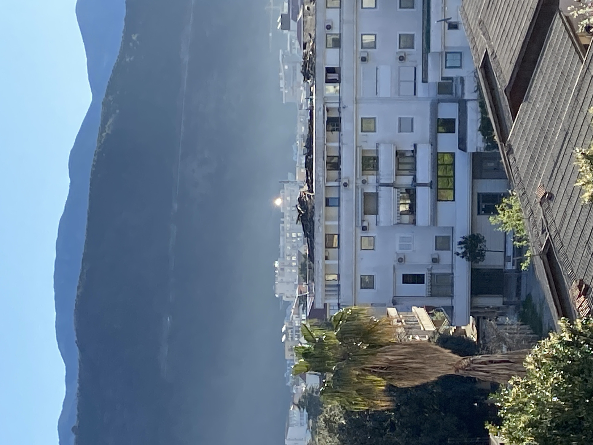 Morning hotel stay documented in coastal Budva, Montenegro
