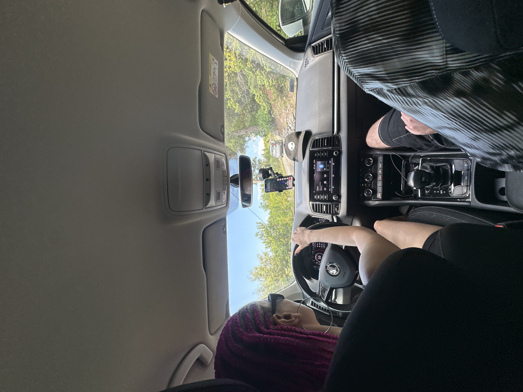 Driver with pink braids observed in Kubasi, Montenegro