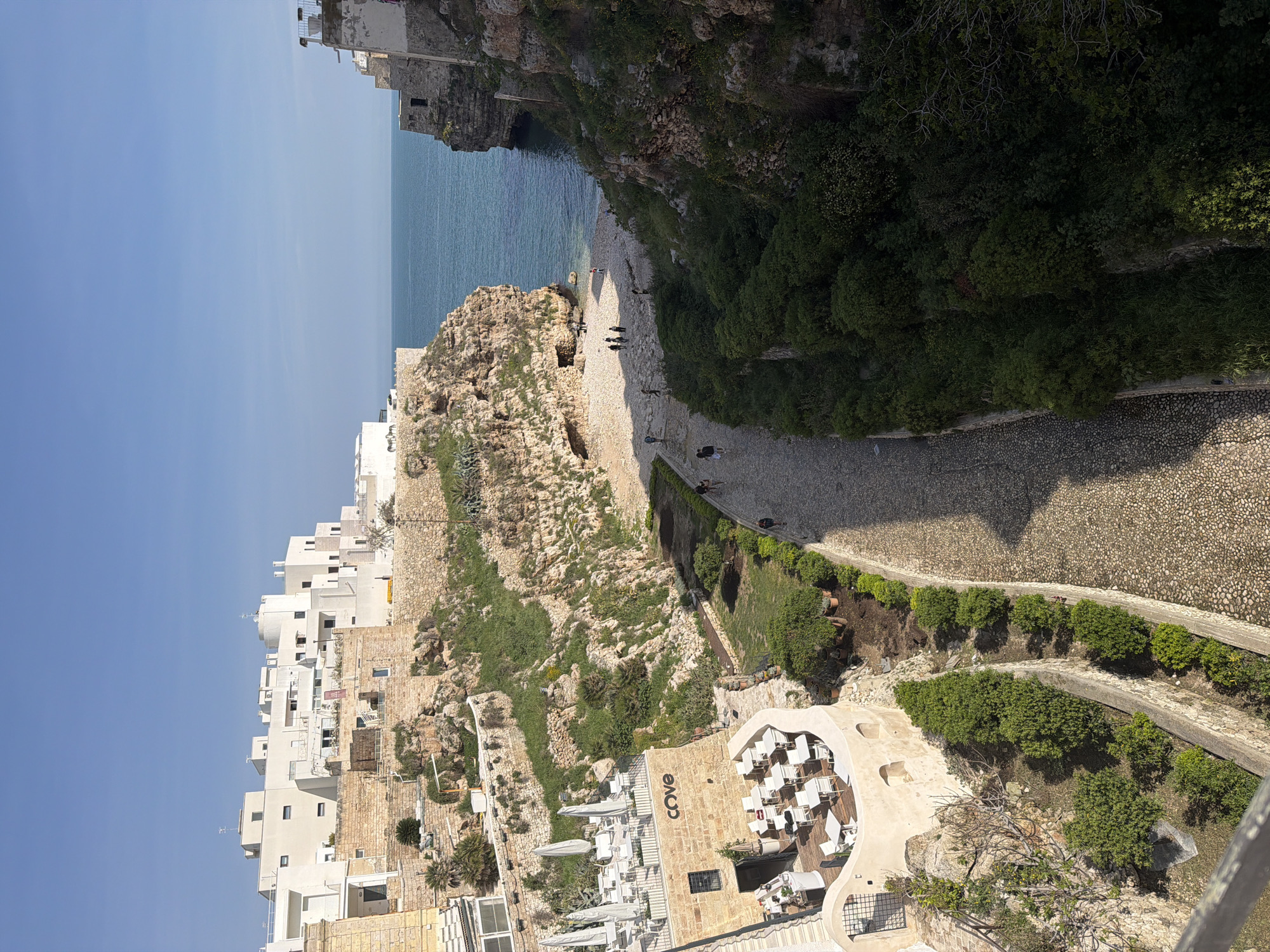 Tourist captures morning scenes of Polignano a Mare coastline