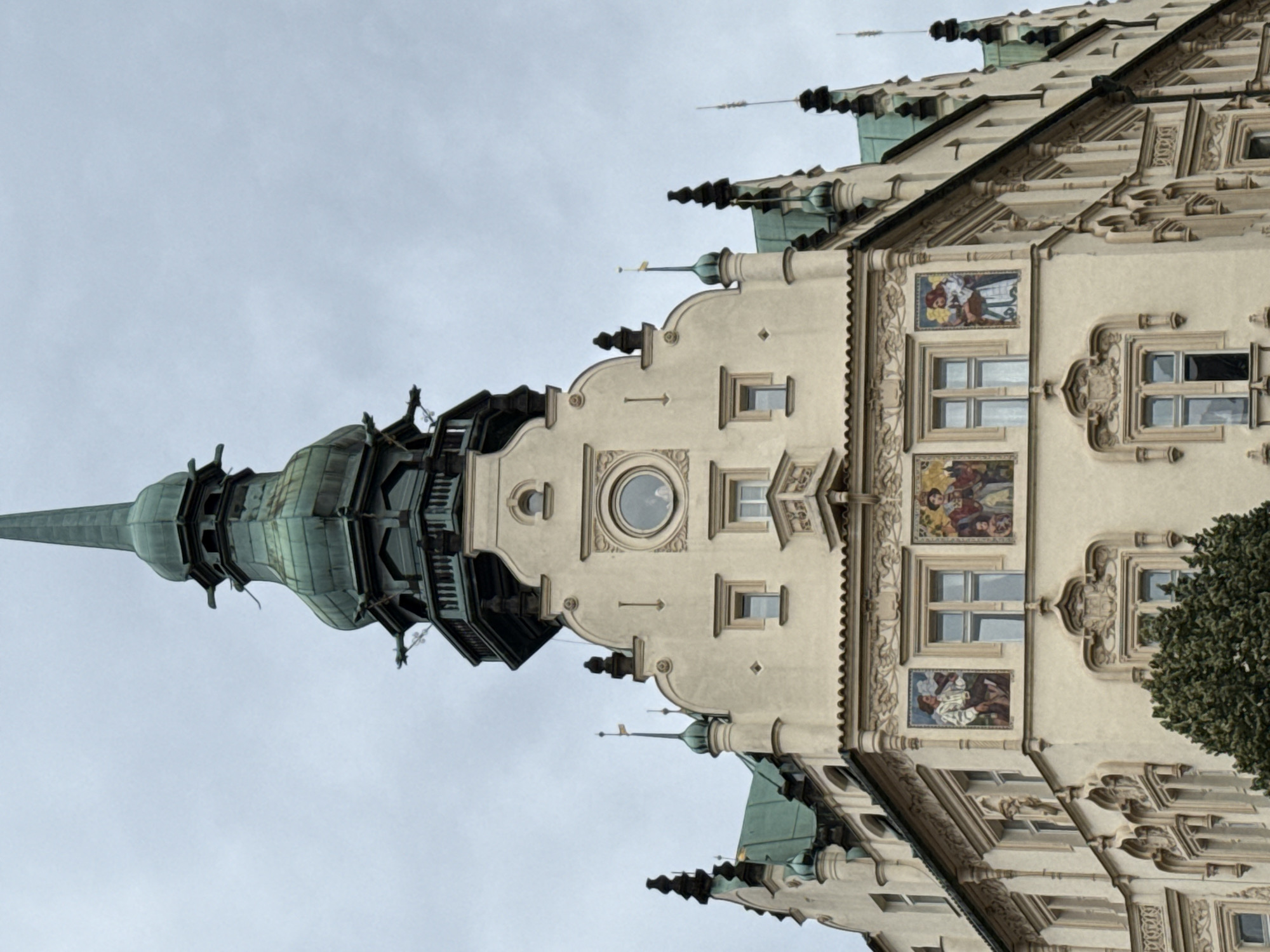 Prague city center: Gothic towers, Belle Époque facades, and street-level oddities