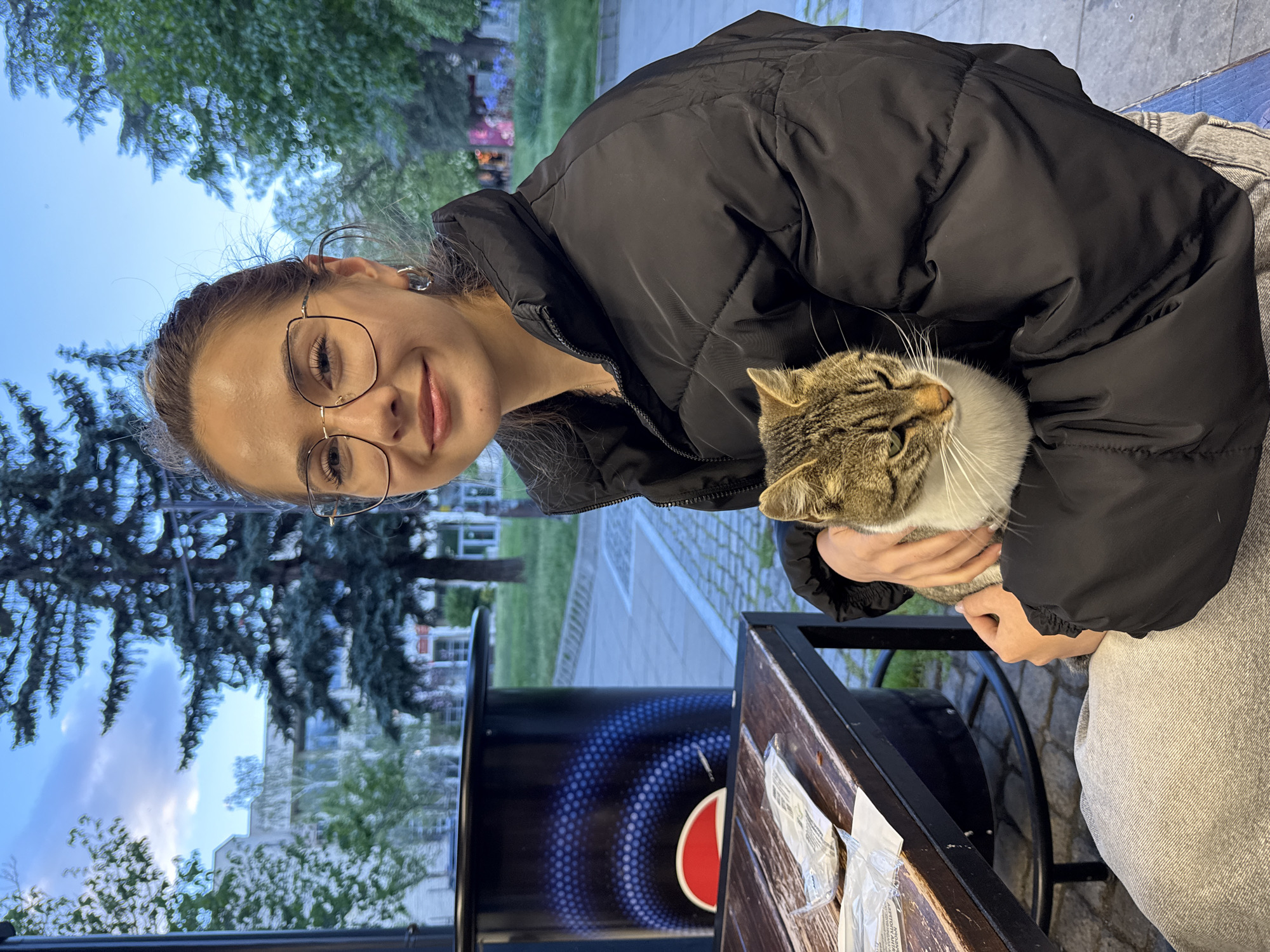 Cats spotted around outdoor dining area in Blagoevgrad