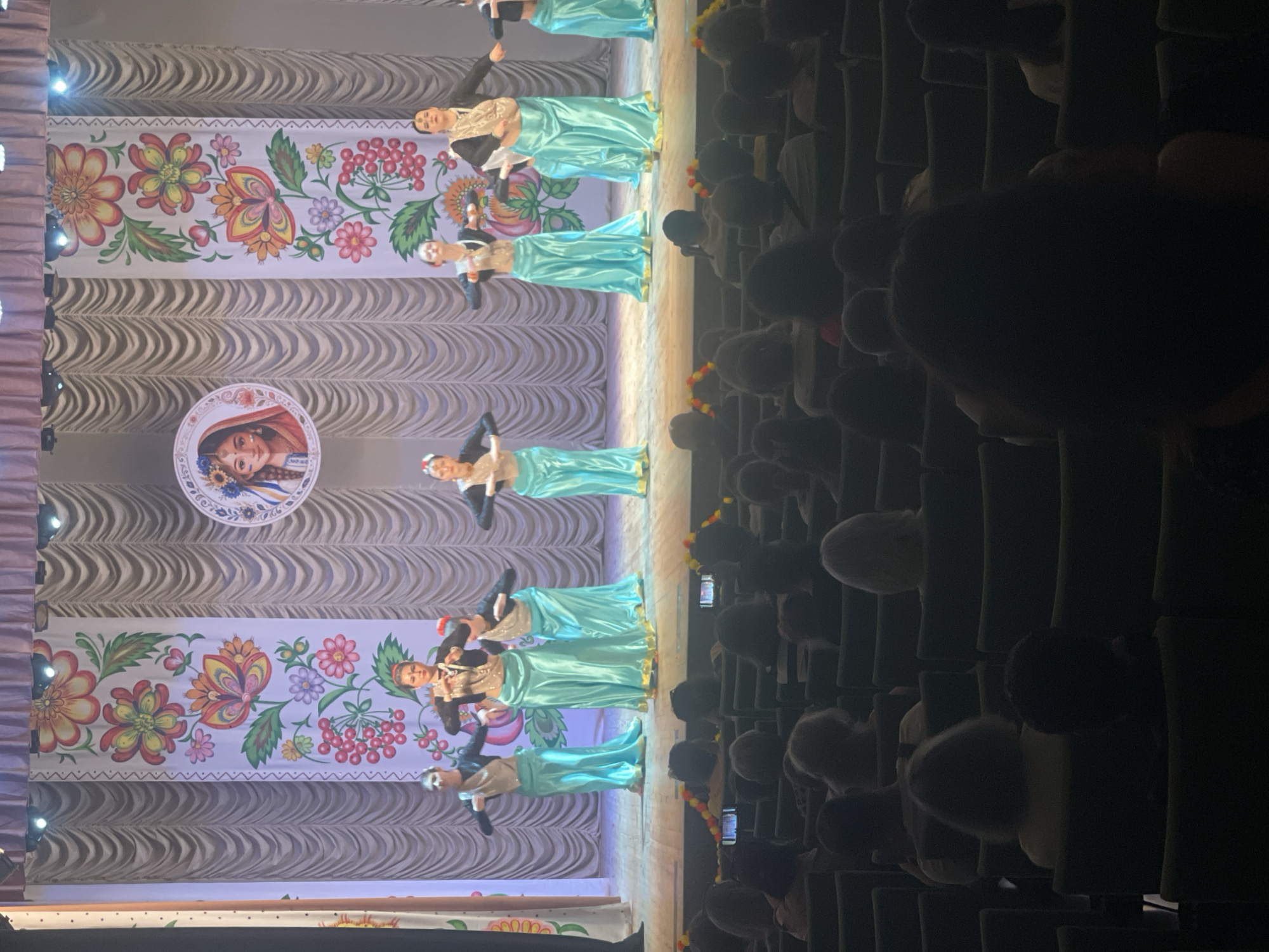 Traditional Ukrainian folk dance performance held in Poltava theater