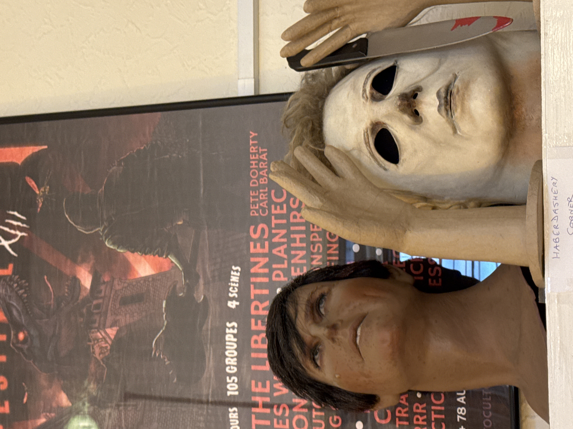 Shop displays feature horror masks, toy figurines in Thanet