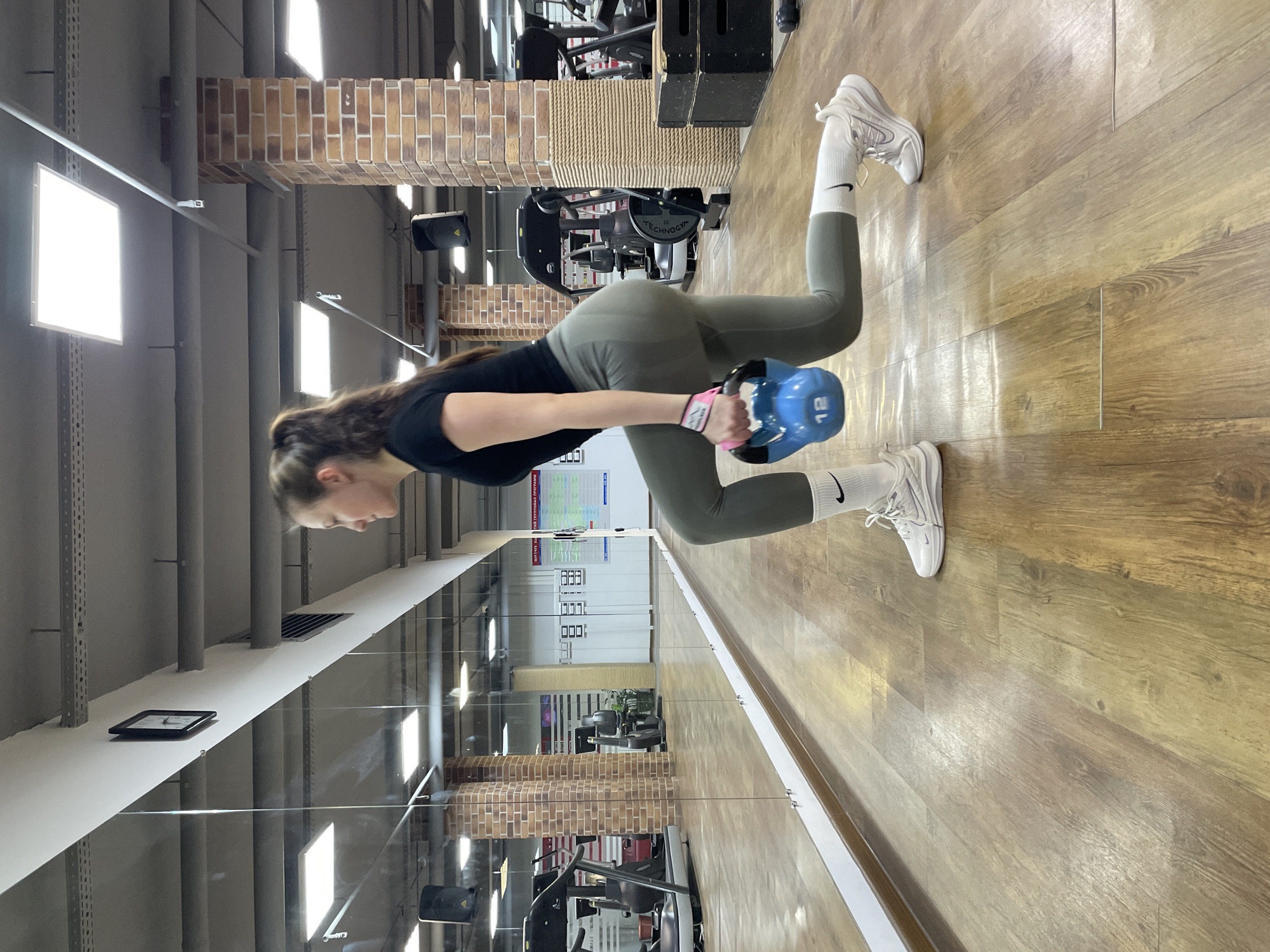 Early morning workout session recorded at Izhevsk gym
