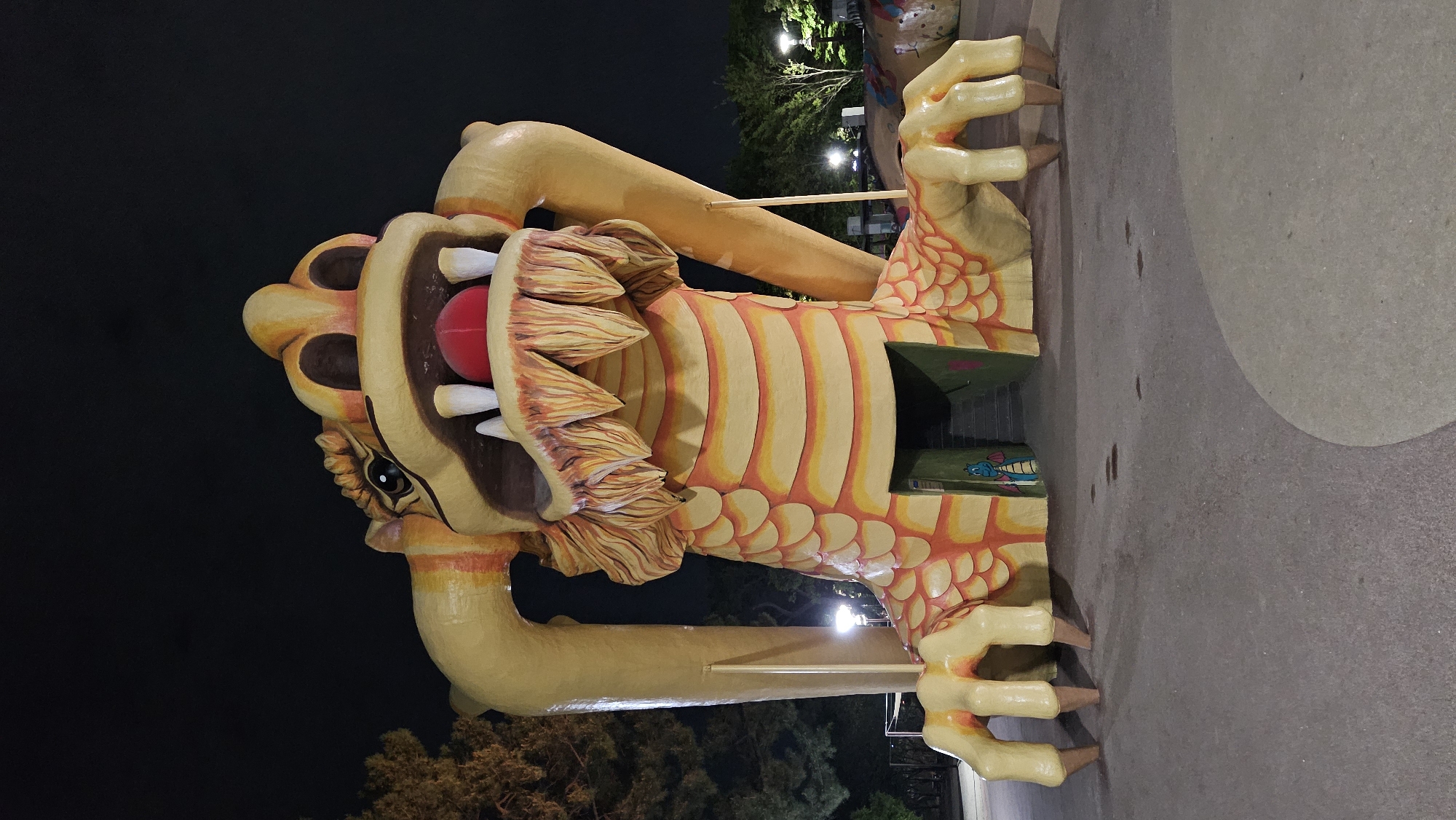 Dragon playground sculpture captured in Ulsan park setting