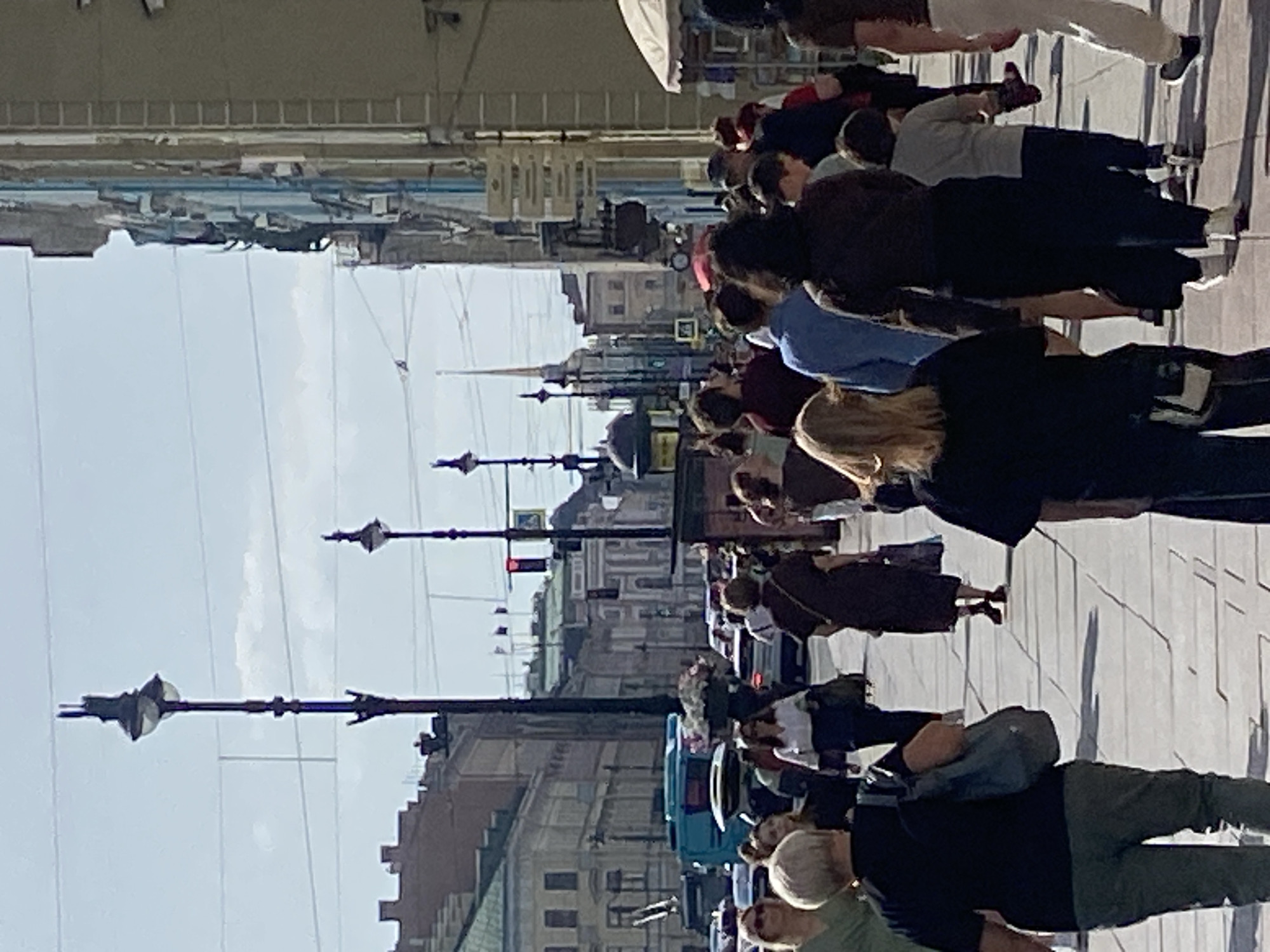 Afternoon stroll along Nevsky Prospekt, Saint Petersburg's historic core
