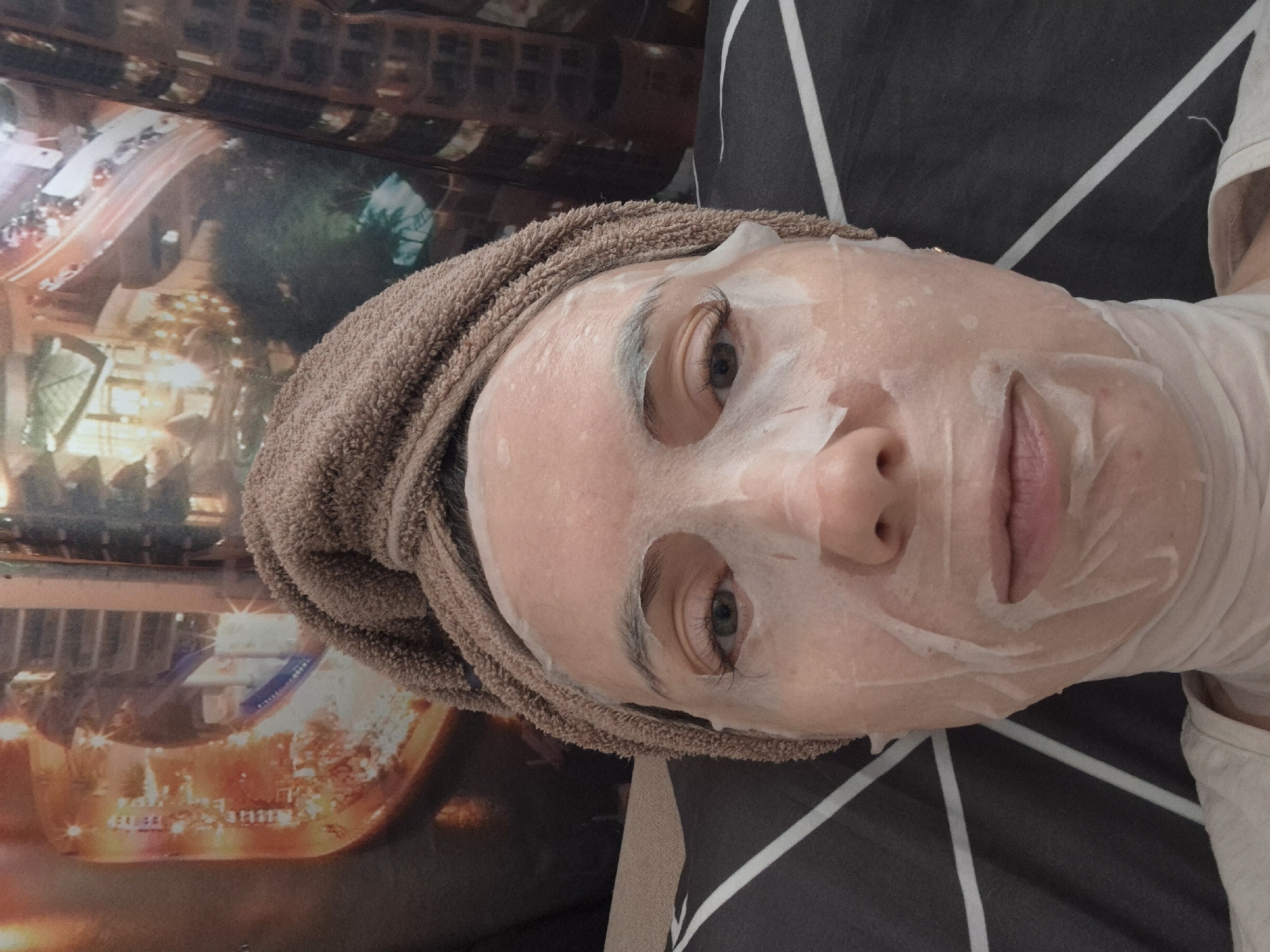 Facial treatment session documented in Chaikovsky, Russia