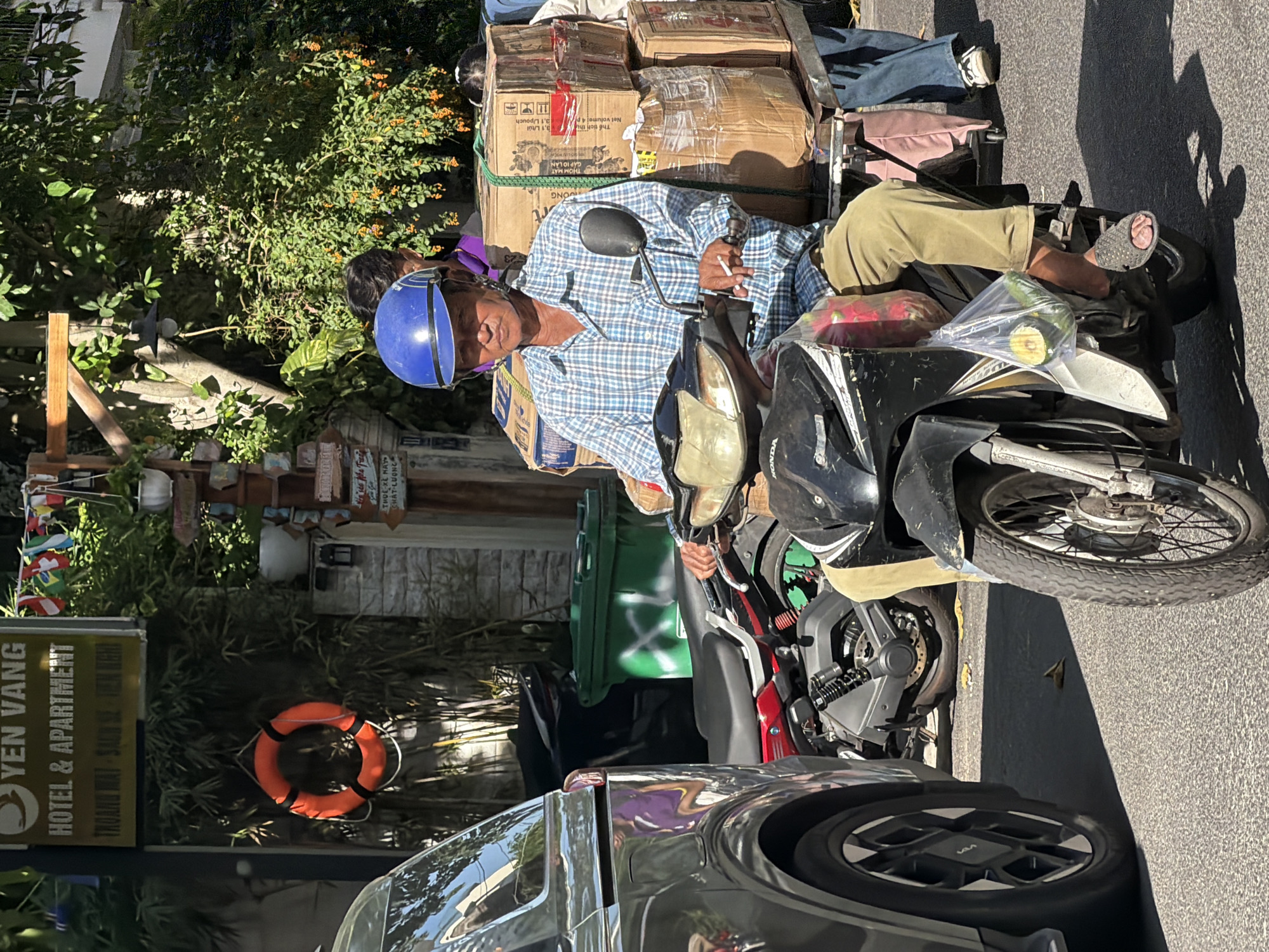 Morning market hustle on the streets of Nha Trang