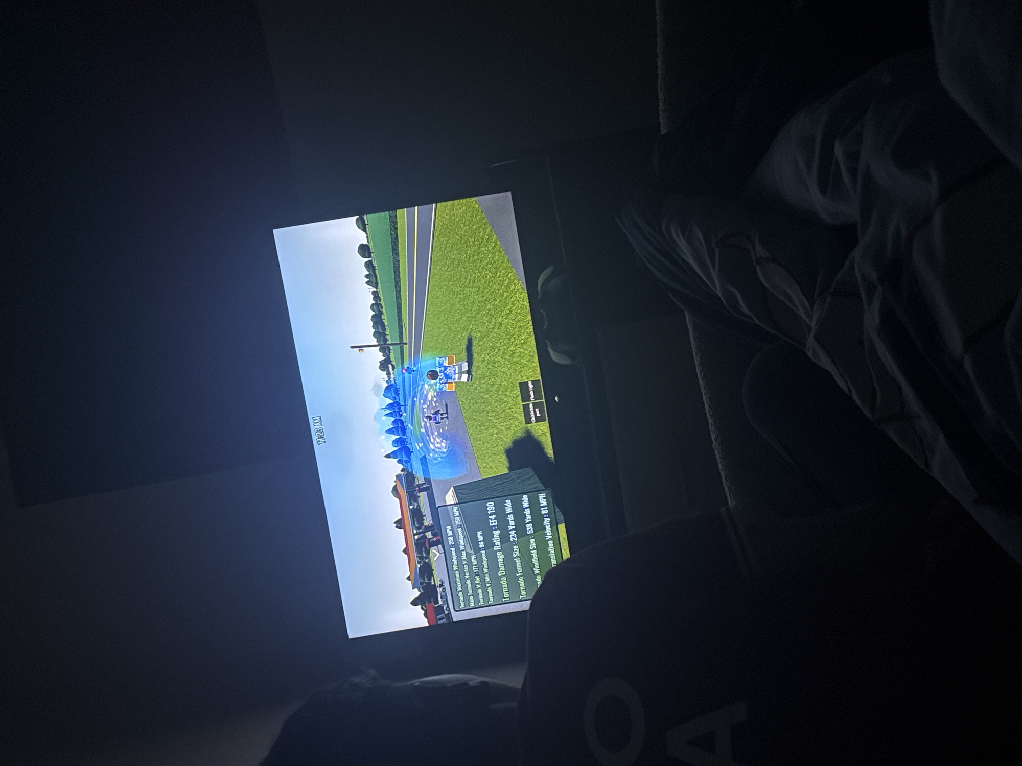 Evening gaming session recorded in Welshpool home