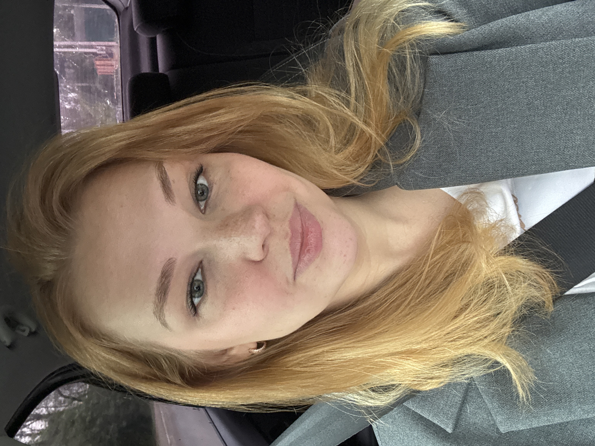 Quick car selfies on an early morning drive through rural Russia