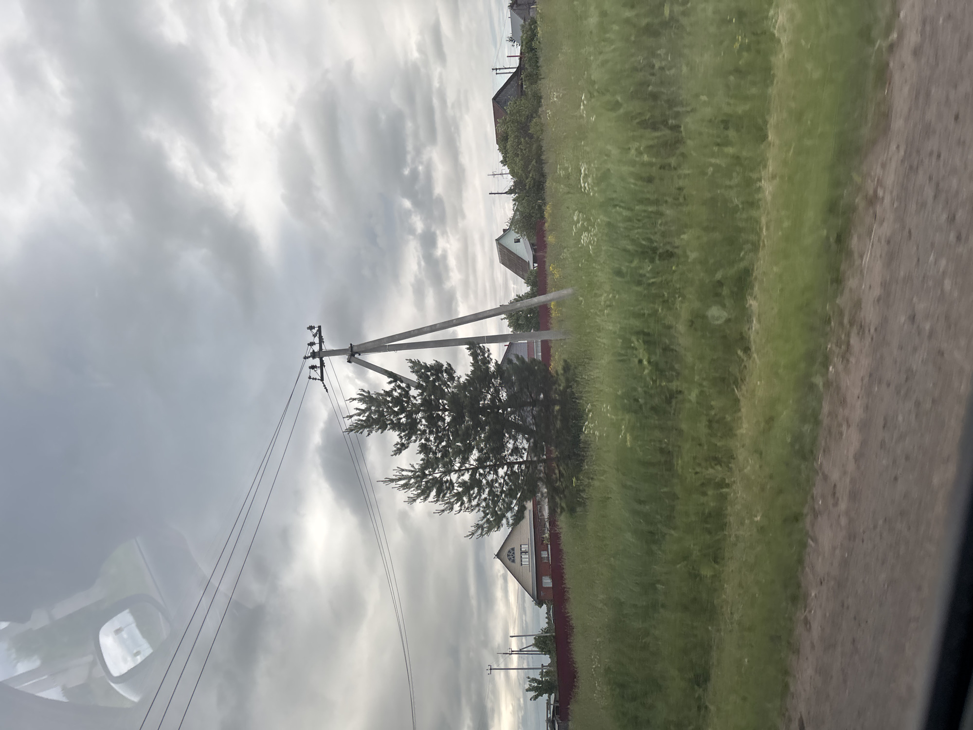 Early morning scenes documented around Garevaya, Russia construction area