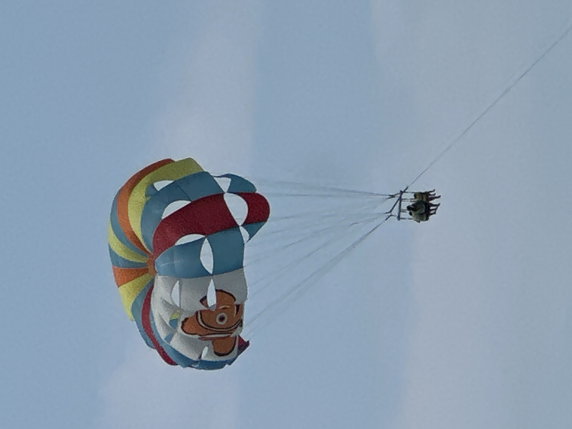 Parasailing and beach life on the Montenegrin Adriatic coast