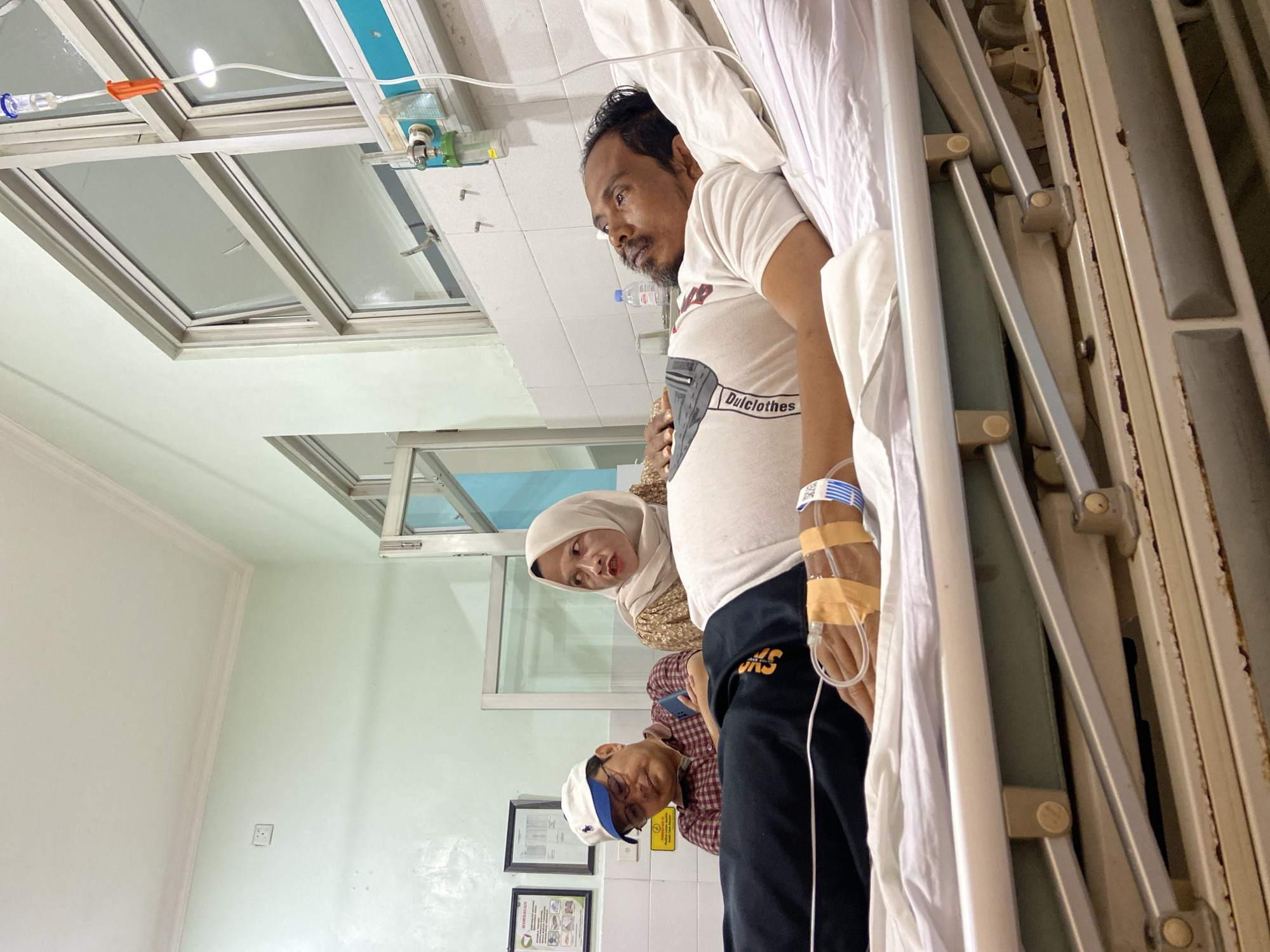 Hospital patients and visitors documented in Sidoarjo, Indonesia