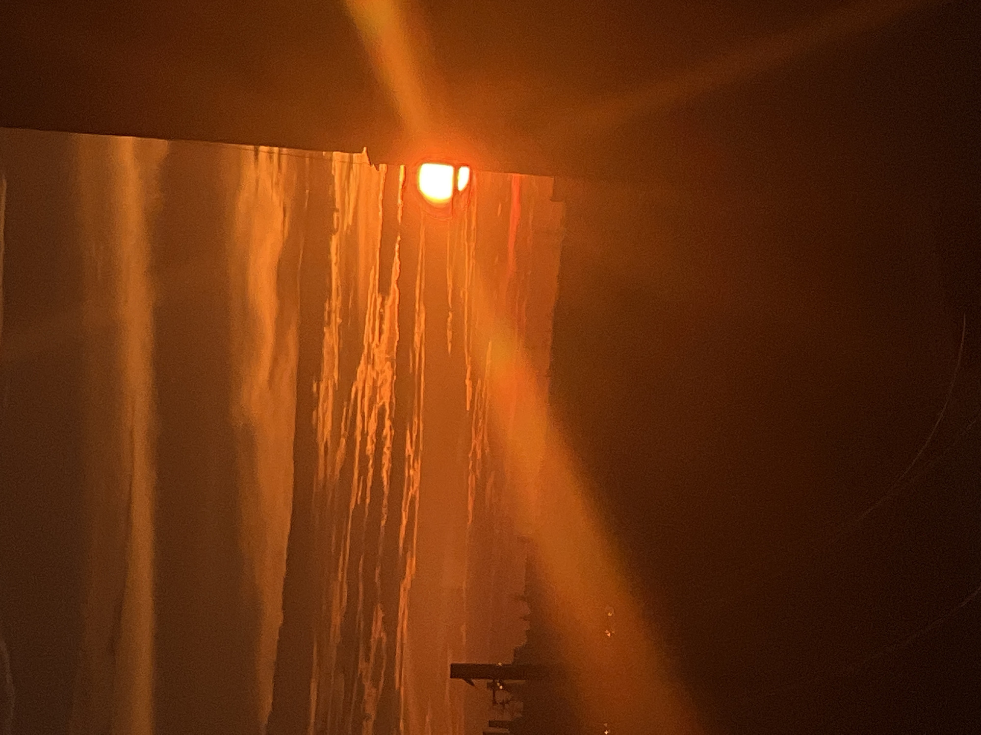 Sunset light and indoor plants, Kropyvnytskyi evening.